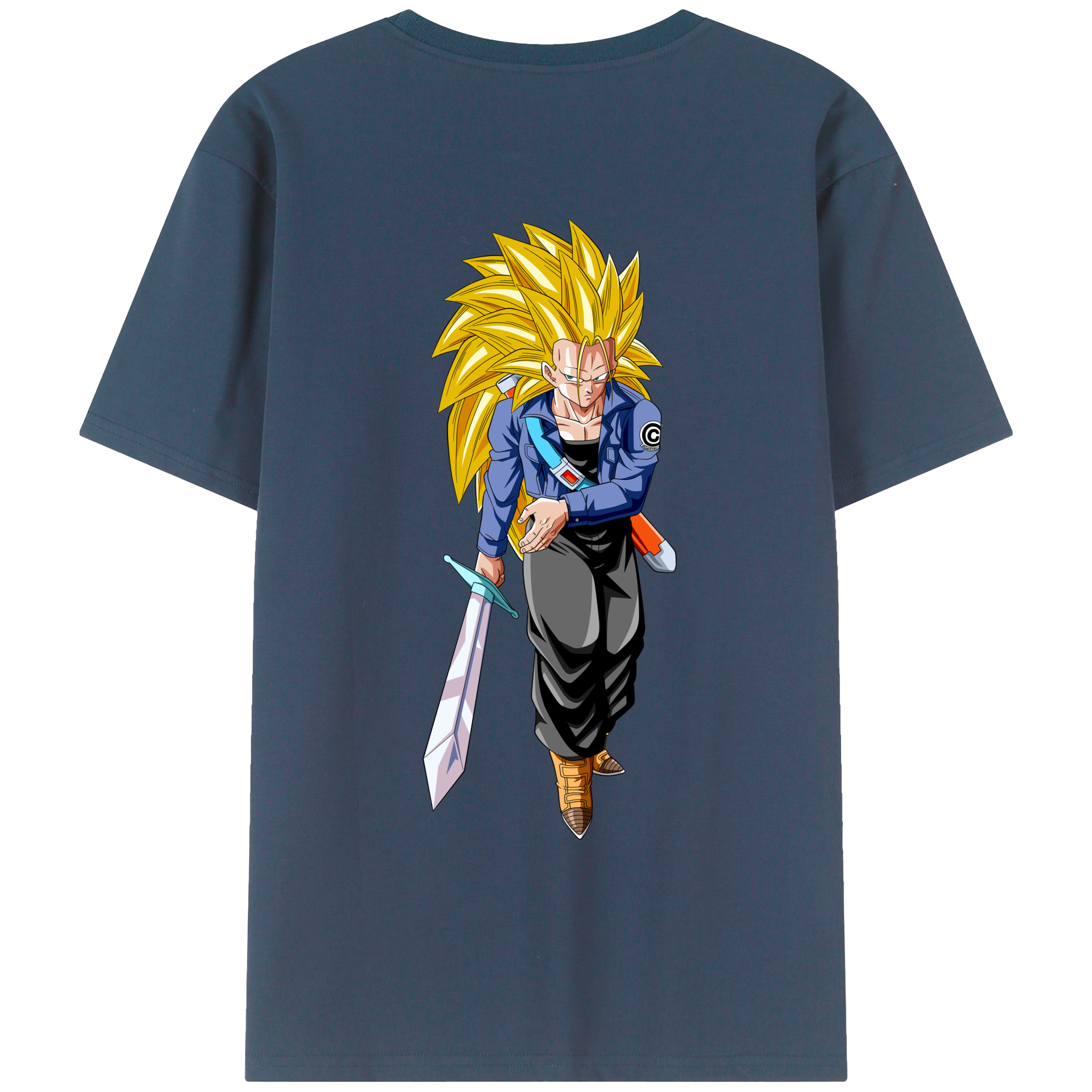 （画像用） ドラゴンボール トランクス（Torankusu）DRAGON BALL Trunks レディース半袖Tシャツ(バックプリント)