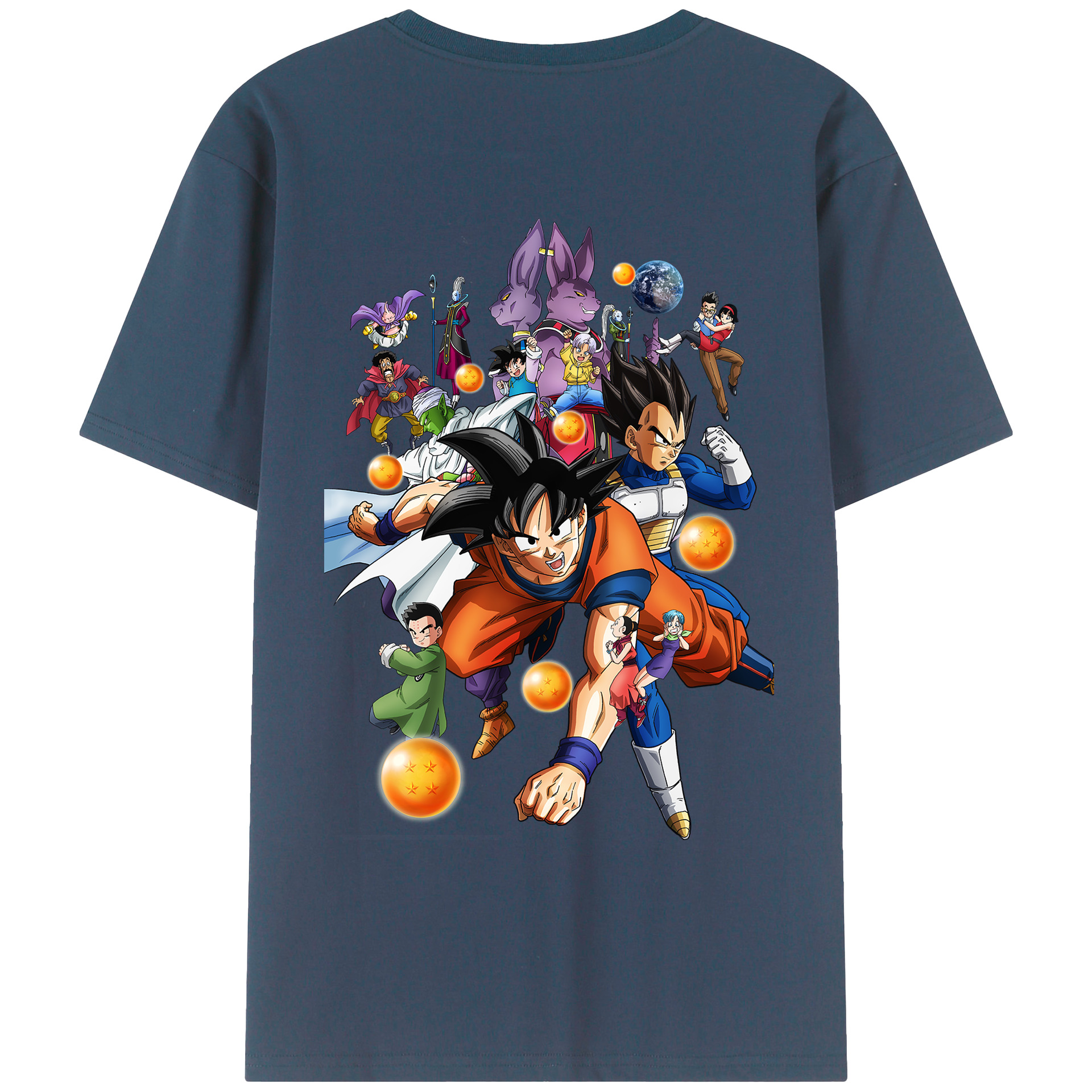 （画像用） ドラゴンボール DRAGON BALL レディース半袖Tシャツ(バックプリント)