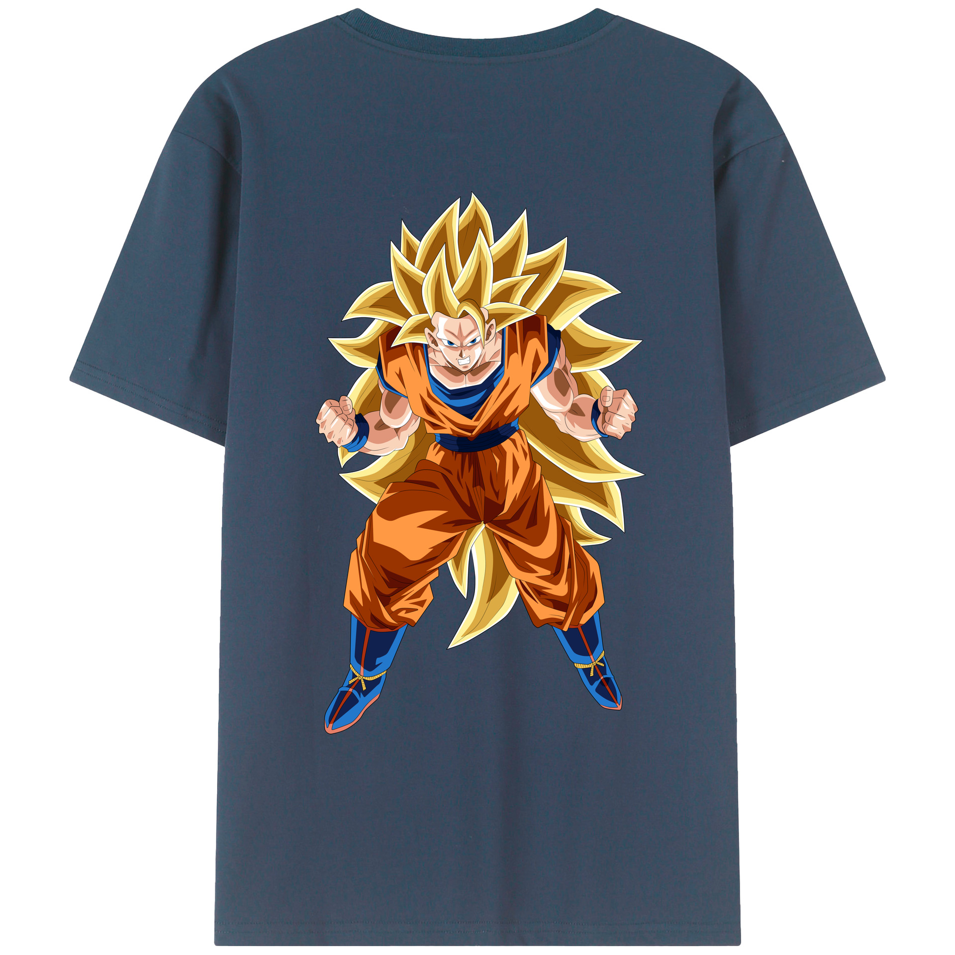 （画像用） ドラゴンボール 孫悟空（そん ごくう）Son Goku カカロット DRAGON BALL Kakarotto レディース半袖Tシャツ(バックプリント)