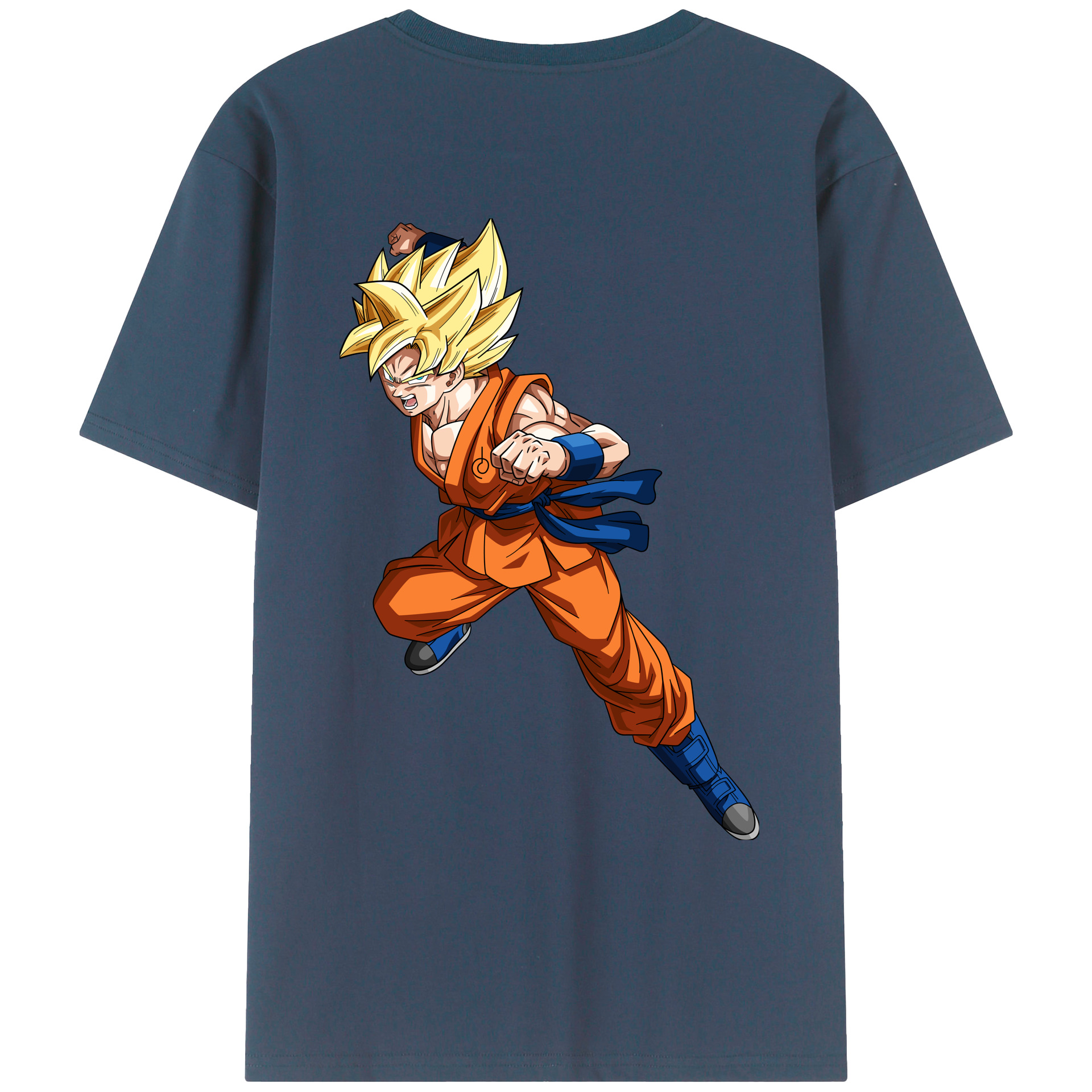 （画像用） ドラゴンボール 孫悟空（そん ごくう）Son Goku カカロット DRAGON BALL Kakarotto レディース半袖Tシャツ(バックプリント)