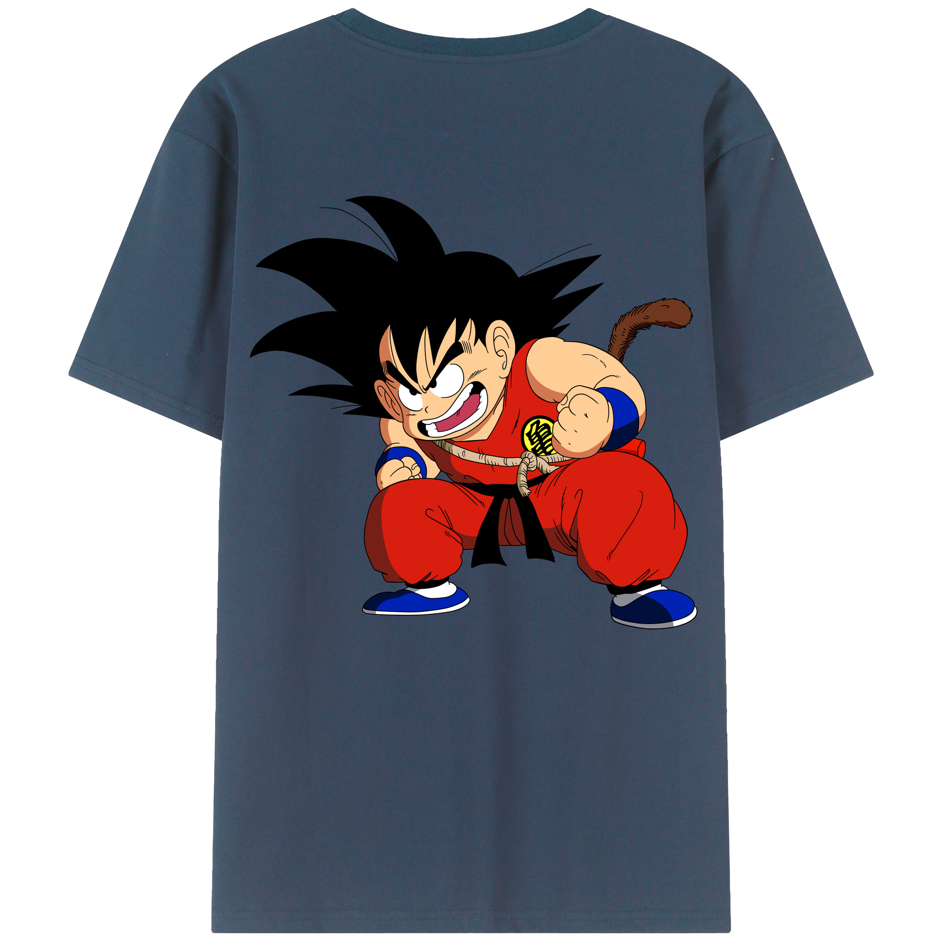 （画像用） ドラゴンボール 孫悟空（そん ごくう）Son Goku カカロット DRAGON BALL Kakarotto レディース半袖Tシャツ(バックプリント)