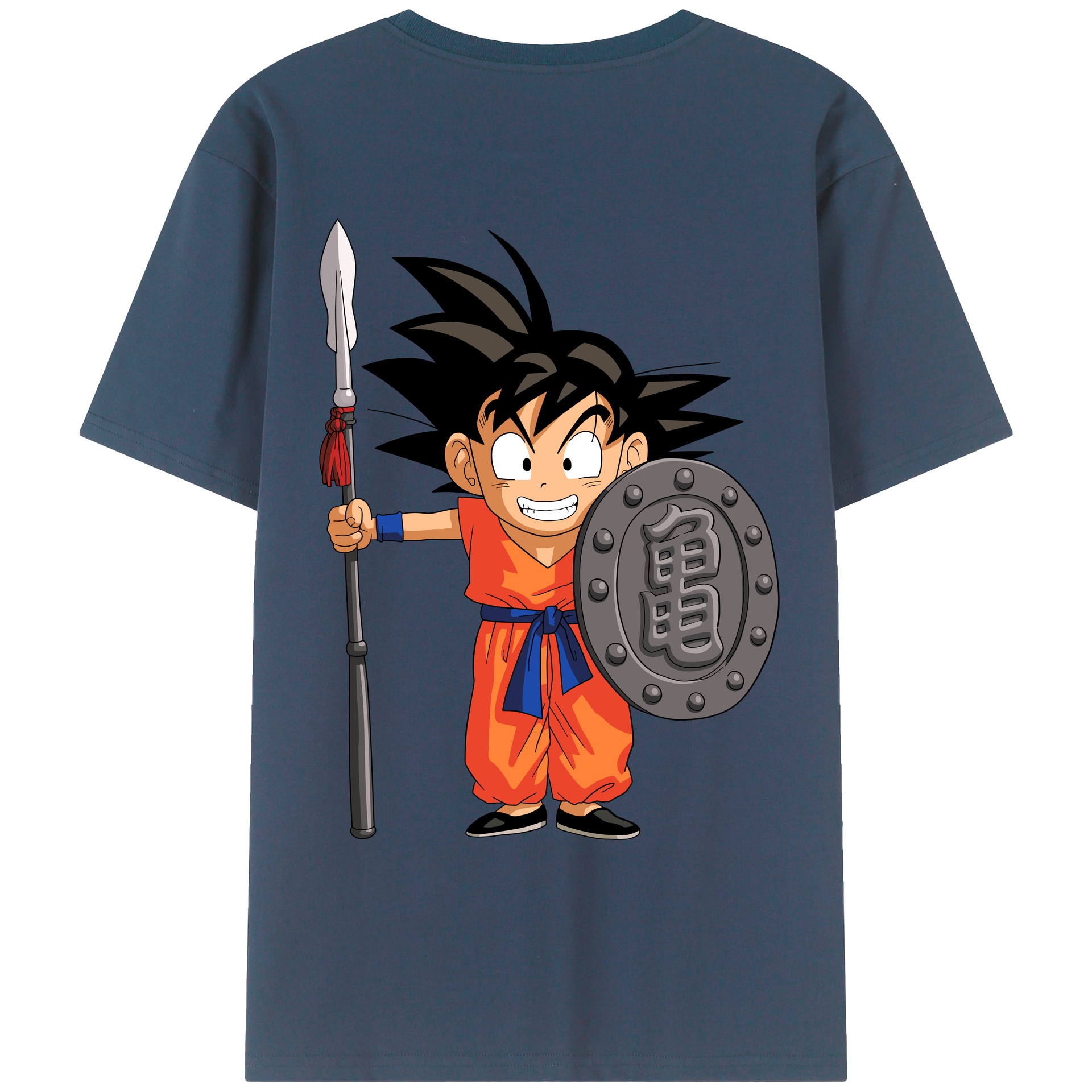 （画像用） ドラゴンボール 孫悟空（そん ごくう）Son Goku カカロット DRAGON BALL Kakarotto レディース半袖Tシャツ(バックプリント)