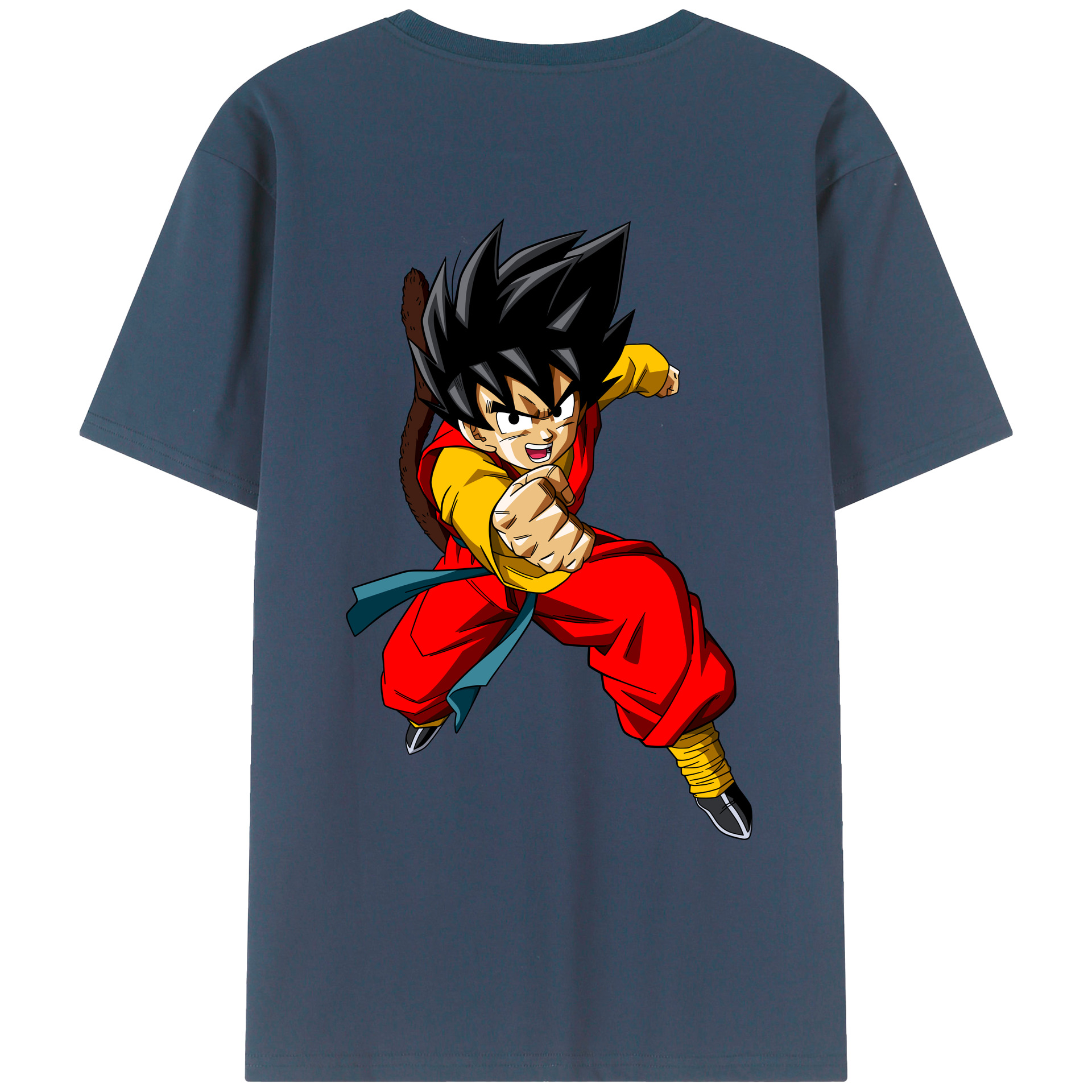 （画像用） ドラゴンボール 孫悟空（そん ごくう）Son Goku カカロット DRAGON BALL Kakarotto レディース半袖Tシャツ(バックプリント)