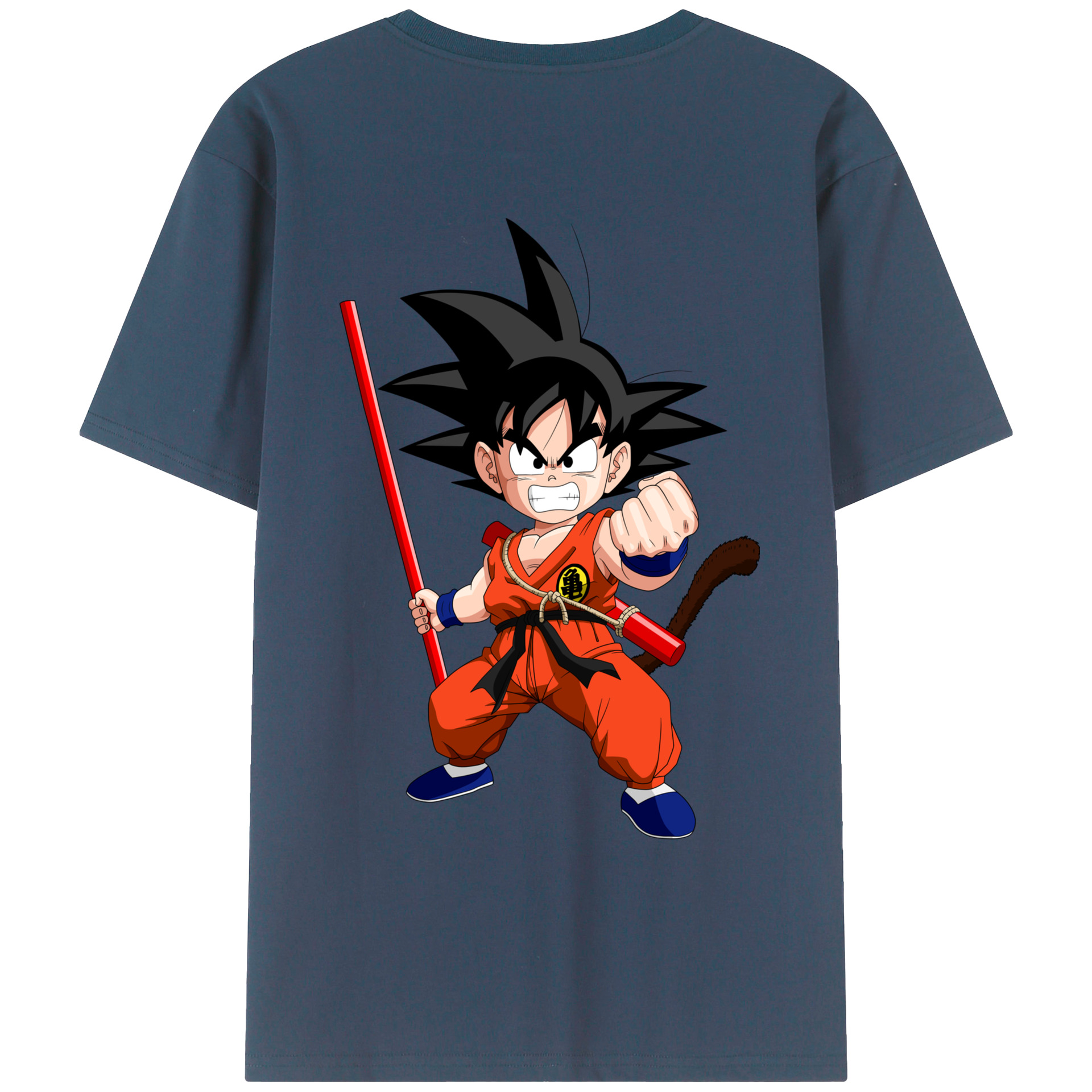 （画像用） ドラゴンボール 孫悟空（そん ごくう）Son Goku カカロット DRAGON BALL Kakarotto レディース半袖Tシャツ(バックプリント)