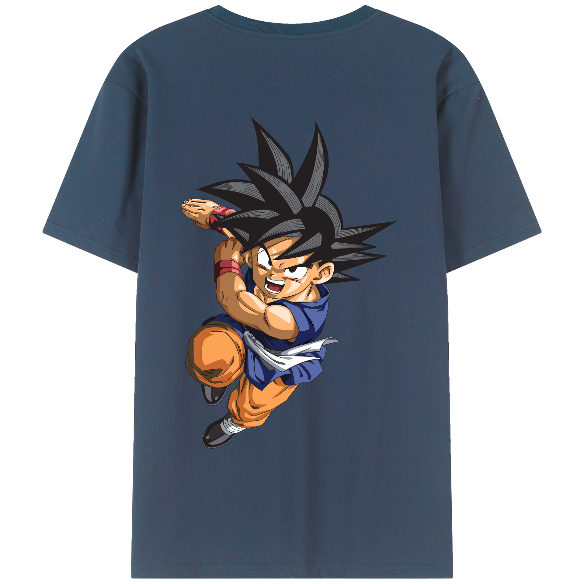 （画像用） ドラゴンボール 孫悟空（そん ごくう）Son Goku カカロット DRAGON BALL Kakarotto レディース半袖Tシャツ(バックプリント)