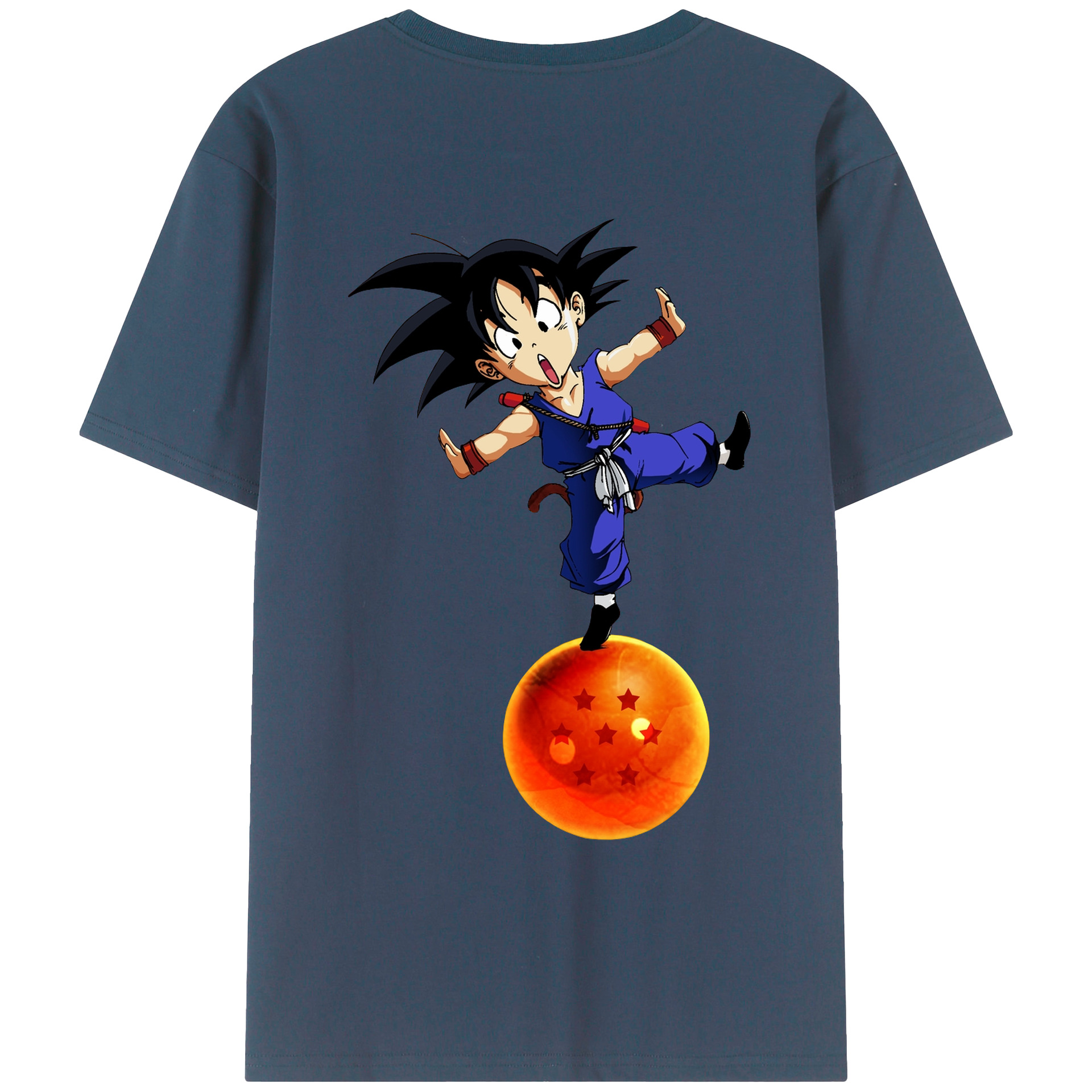 （画像用） ドラゴンボール 孫悟空（そん ごくう）Son Goku カカロット DRAGON BALL Kakarotto レディース半袖Tシャツ(バックプリント)