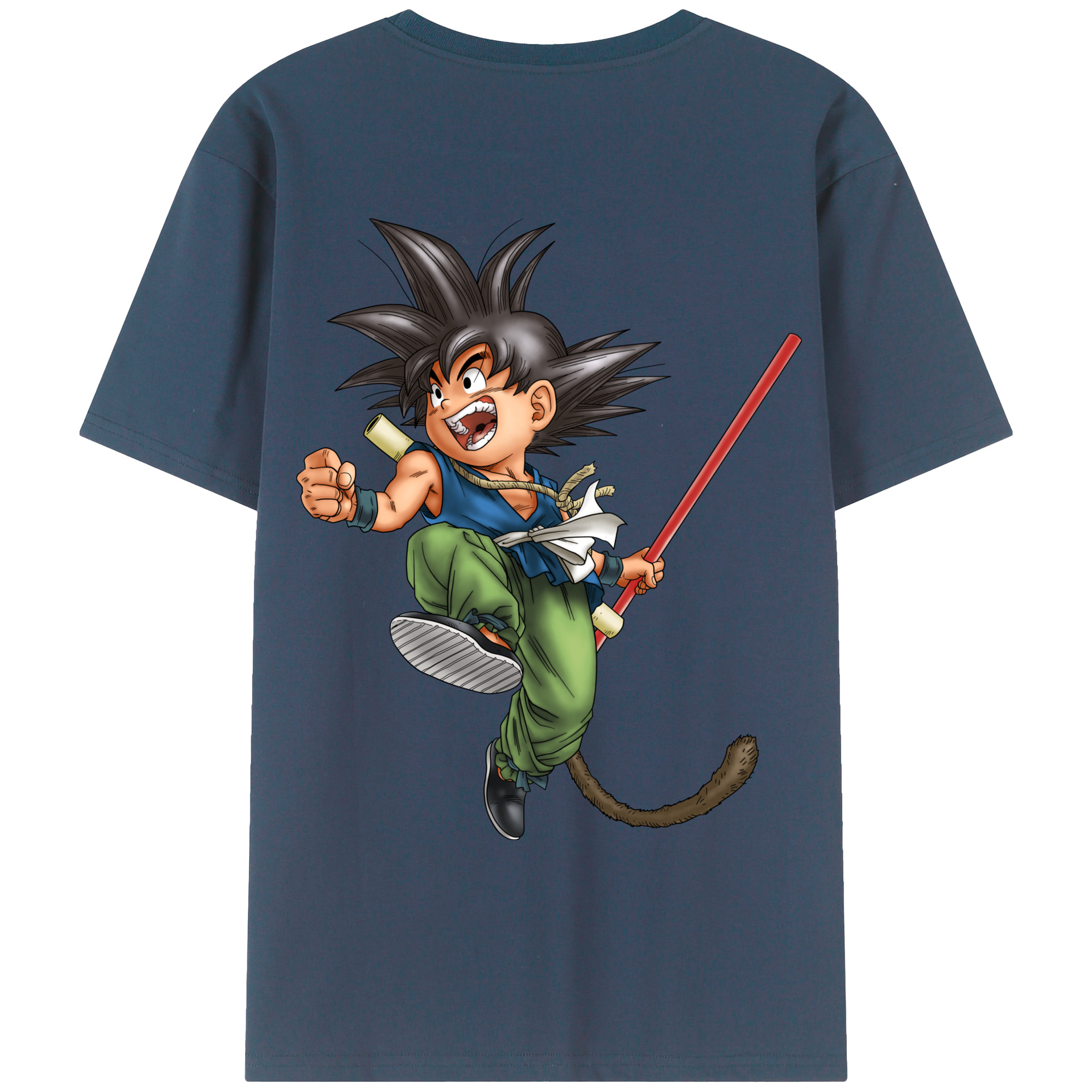 （画像用） ドラゴンボール 孫悟空（そん ごくう）Son Goku カカロット DRAGON BALL Kakarotto レディース半袖Tシャツ(バックプリント)