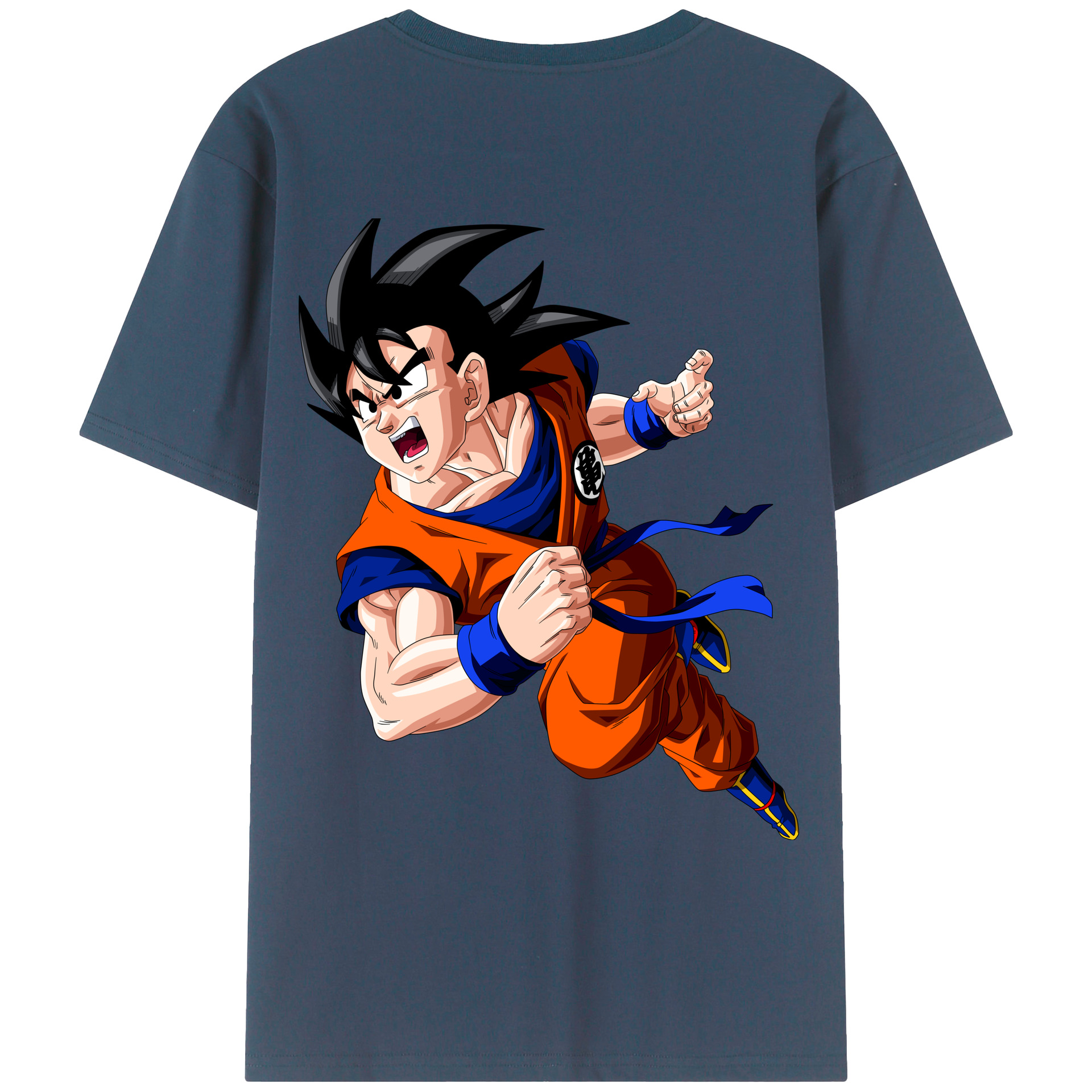 （画像用） ドラゴンボール 孫悟空（そん ごくう）Son Goku カカロット DRAGON BALL Kakarotto レディース半袖Tシャツ(バックプリント)