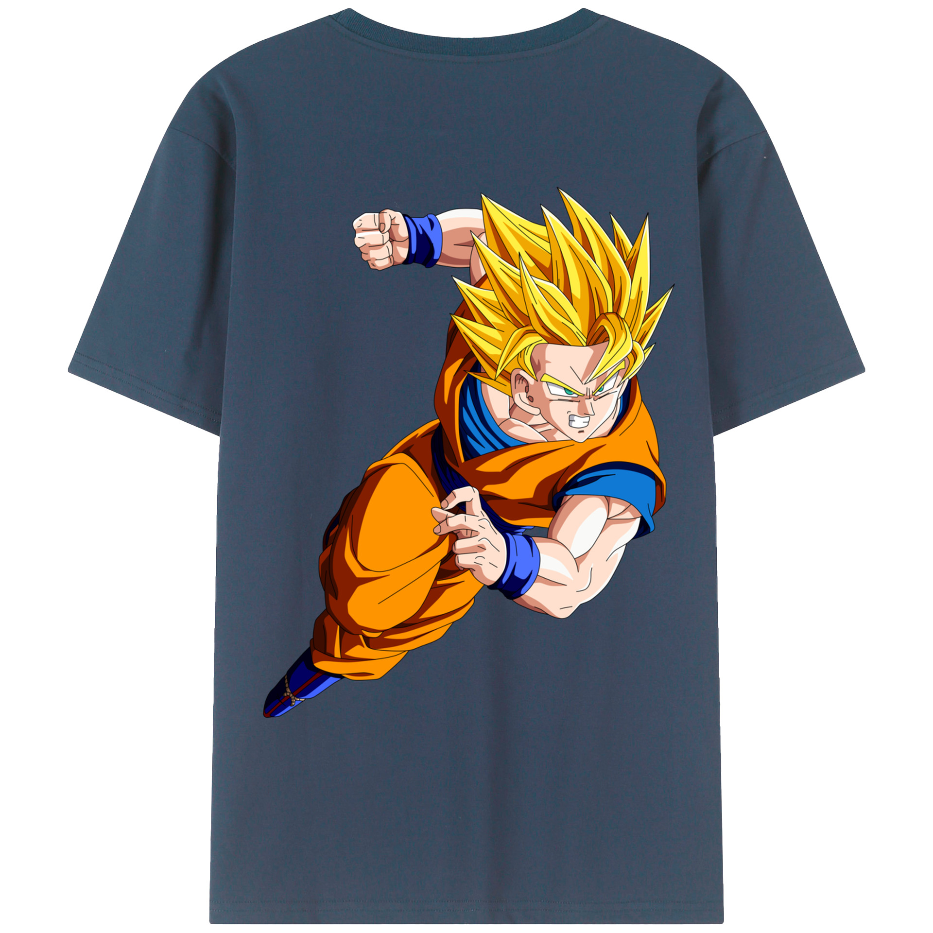 （画像用） ドラゴンボール 孫悟空（そん ごくう）Son Goku カカロット DRAGON BALL Kakarotto レディース半袖Tシャツ(バックプリント)