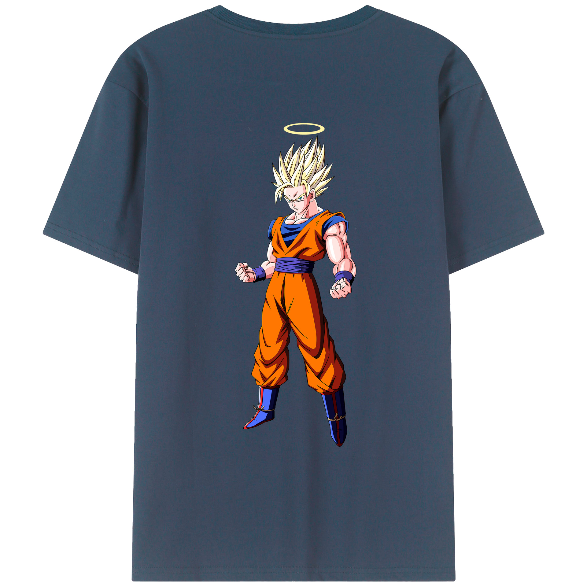 （画像用） ドラゴンボール 孫悟空（そん ごくう）Son Goku カカロット DRAGON BALL Kakarotto レディース半袖Tシャツ(バックプリント)