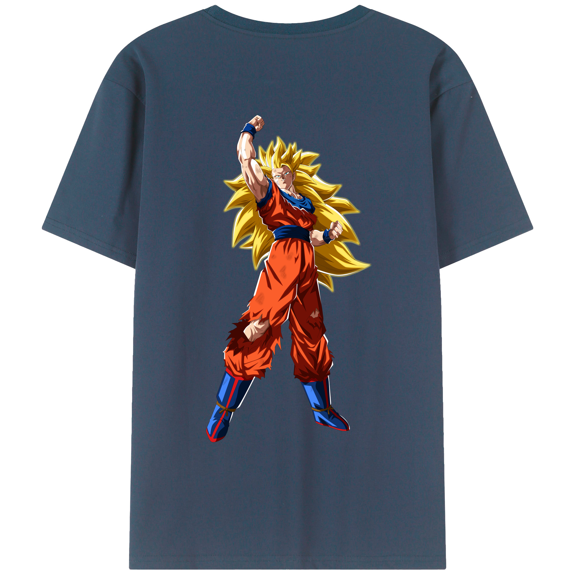 （画像用） ドラゴンボール 孫悟空（そん ごくう）Son Goku カカロット DRAGON BALL Kakarotto レディース半袖Tシャツ(バックプリント)