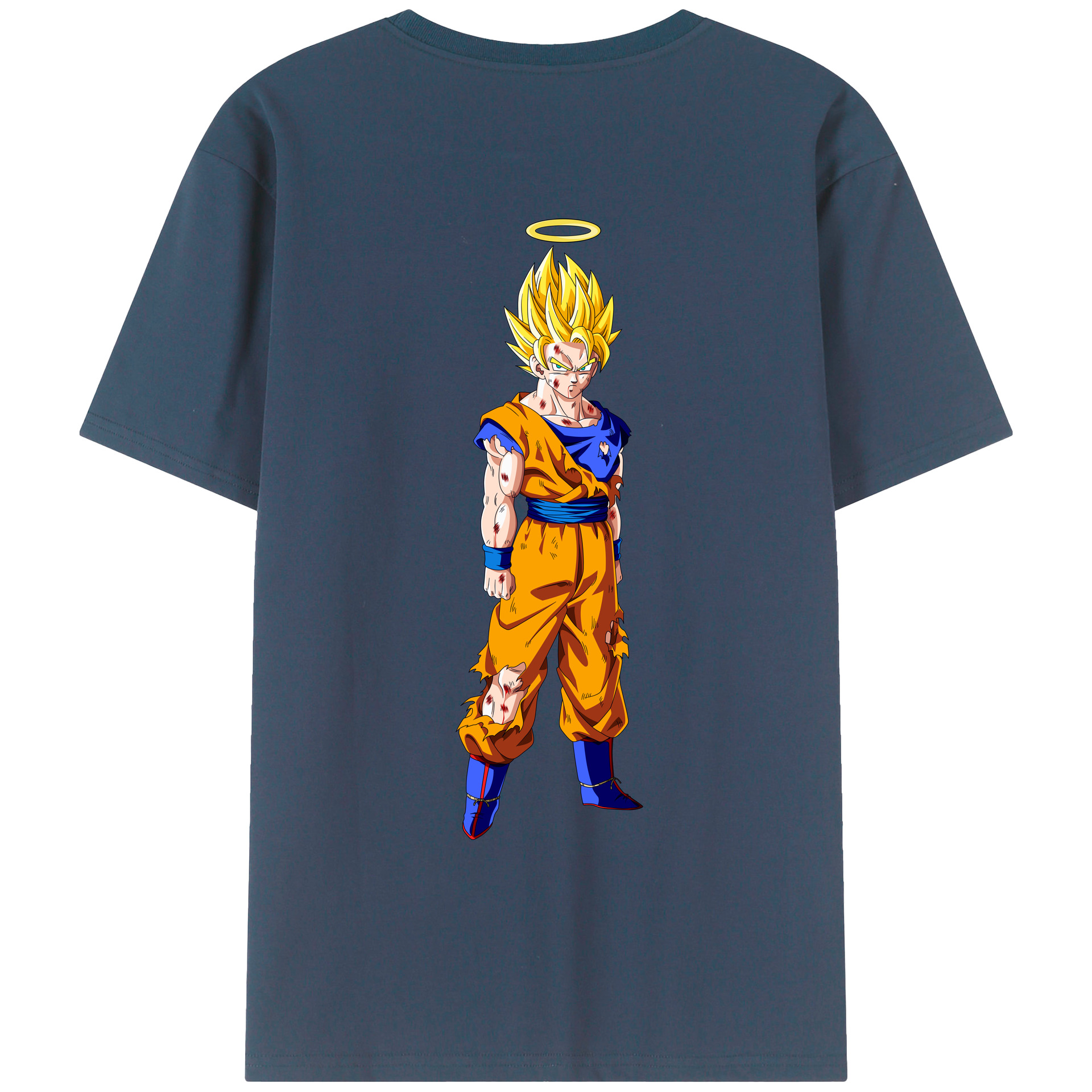（画像用） ドラゴンボール 孫悟空（そん ごくう）Son Goku カカロット DRAGON BALL Kakarotto レディース半袖Tシャツ(バックプリント)