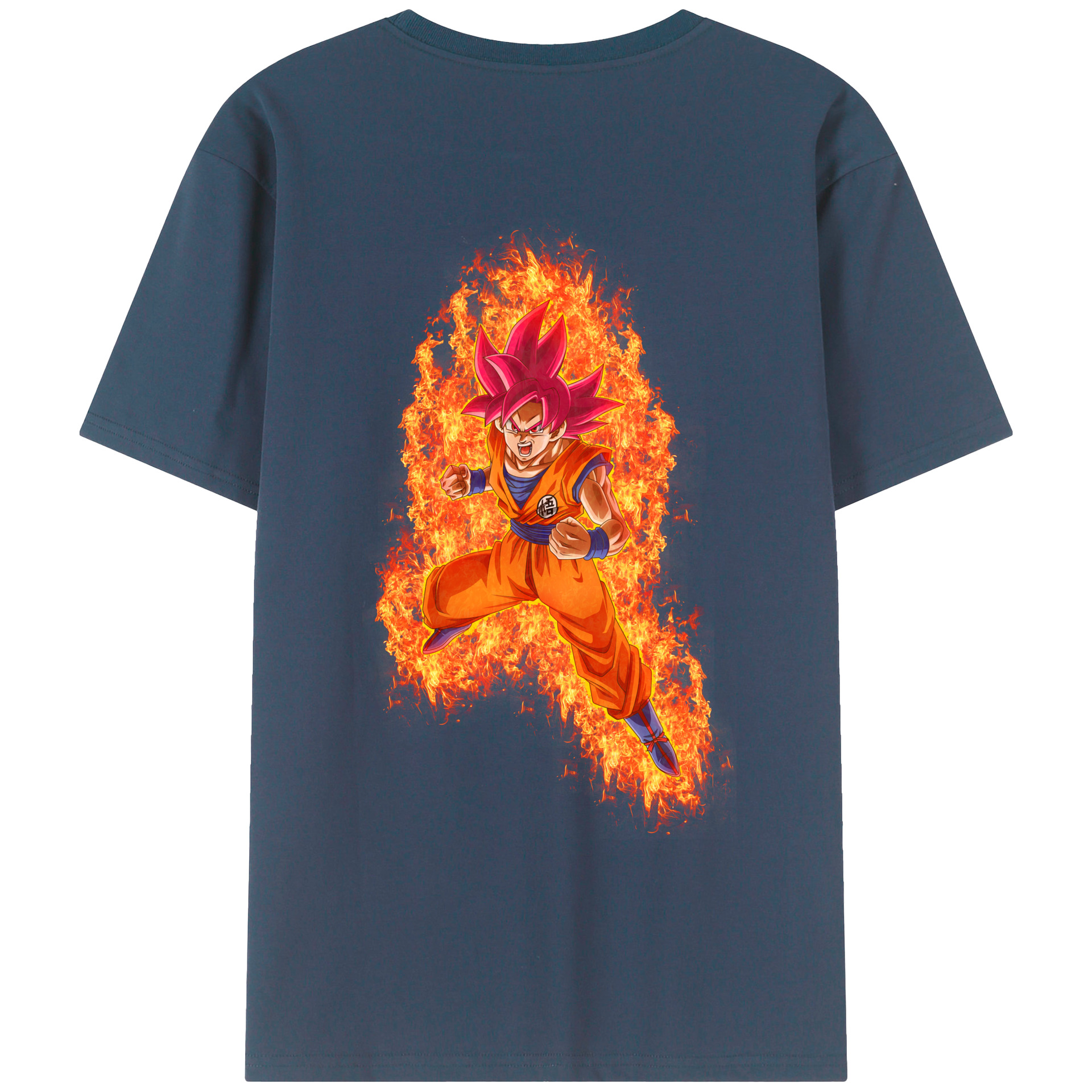 （画像用） ドラゴンボール 孫悟空（そん ごくう）Son Goku カカロット DRAGON BALL Kakarotto レディース半袖Tシャツ(バックプリント)