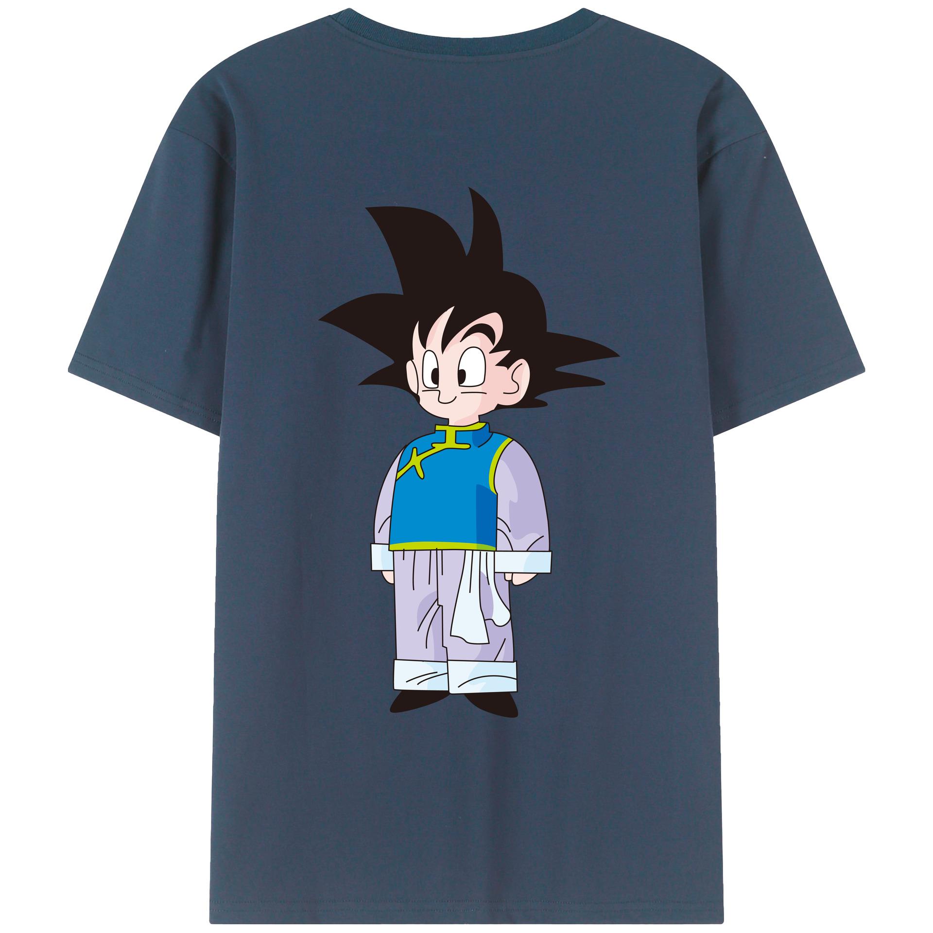 （画像用） ドラゴンボール 孫悟空（そん ごくう）Son Goku カカロット DRAGON BALL Kakarotto レディース半袖Tシャツ(バックプリント)