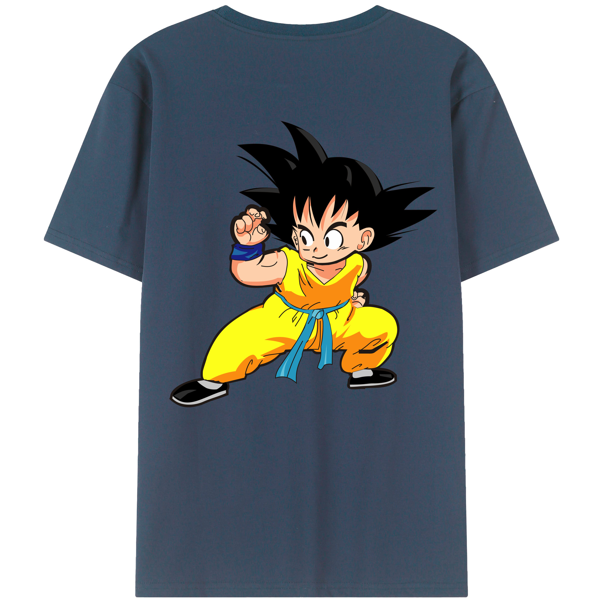 （画像用） ドラゴンボール 孫悟空（そん ごくう）Son Goku カカロット DRAGON BALL Kakarotto レディース半袖Tシャツ(バックプリント)