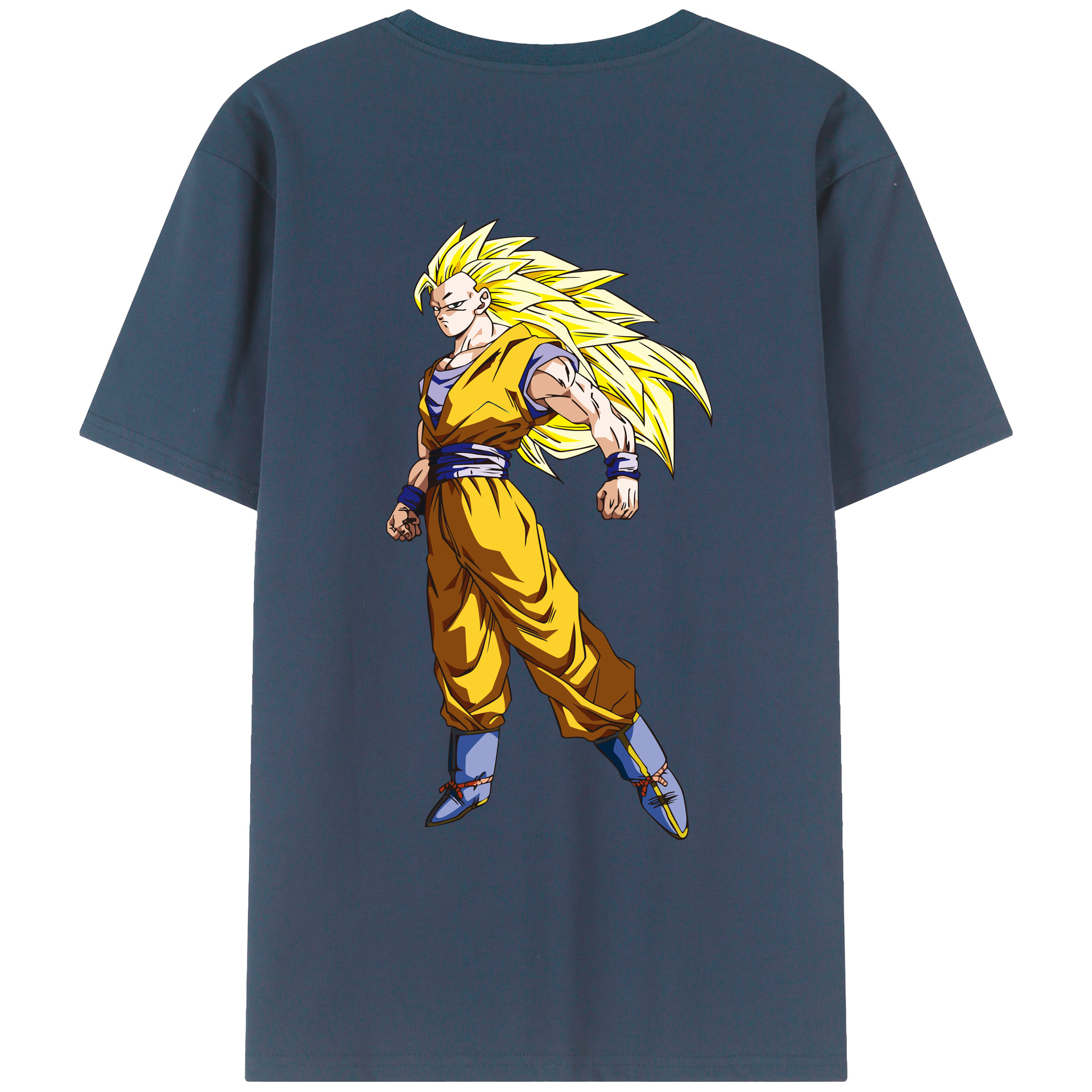 （画像用） ドラゴンボール 孫悟空（そん ごくう）Son Goku カカロット DRAGON BALL Kakarotto レディース半袖Tシャツ(バックプリント)