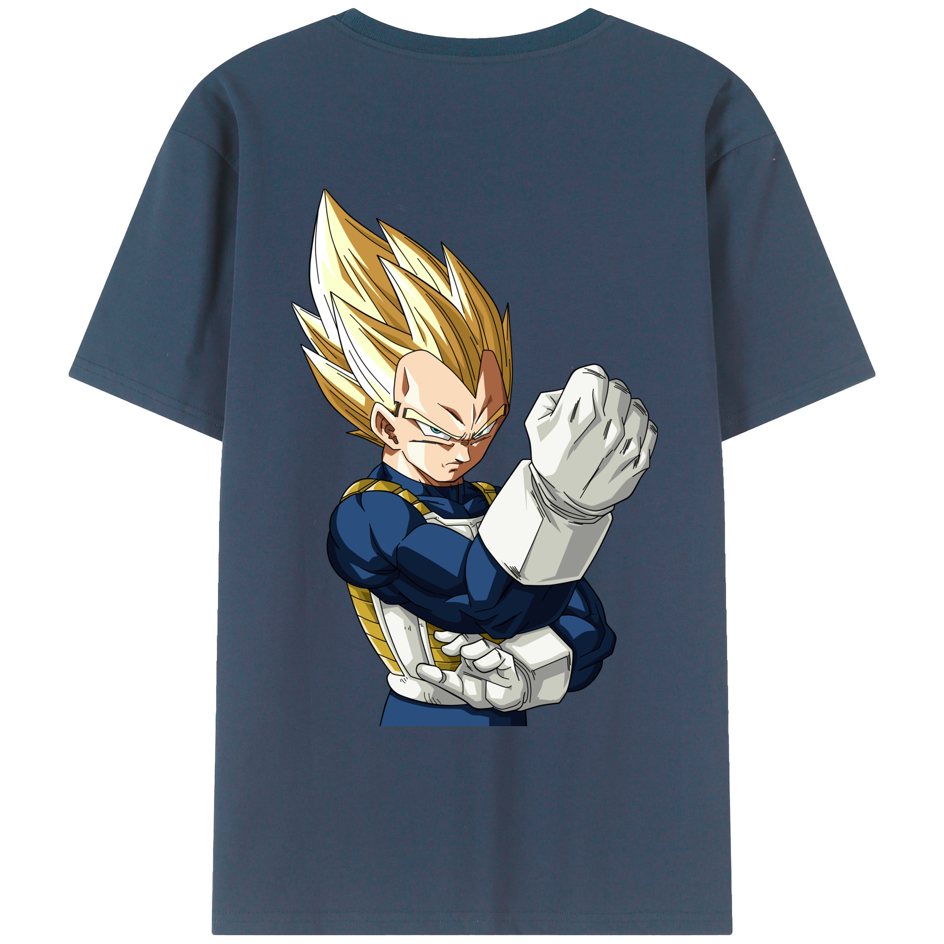 （画像用） ドラゴンボール ベジータ四世（Bejīta Yonsei）DRAGON BALL Vegeta IV レディース半袖Tシャツ(バックプリント)