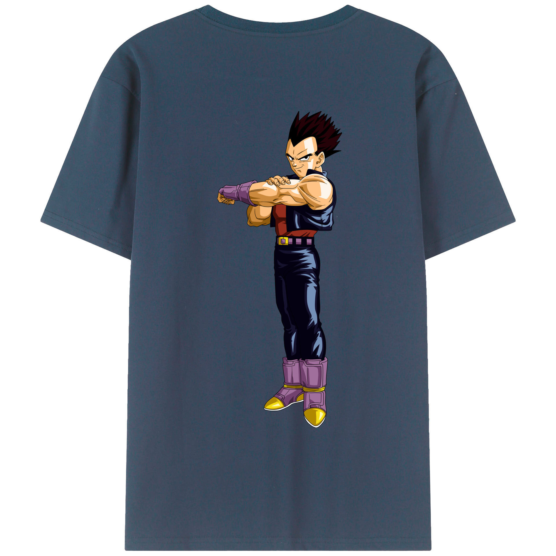 （画像用） ドラゴンボール ベジータ四世（Bejīta Yonsei）DRAGON BALL Vegeta IV レディース半袖Tシャツ(バックプリント)