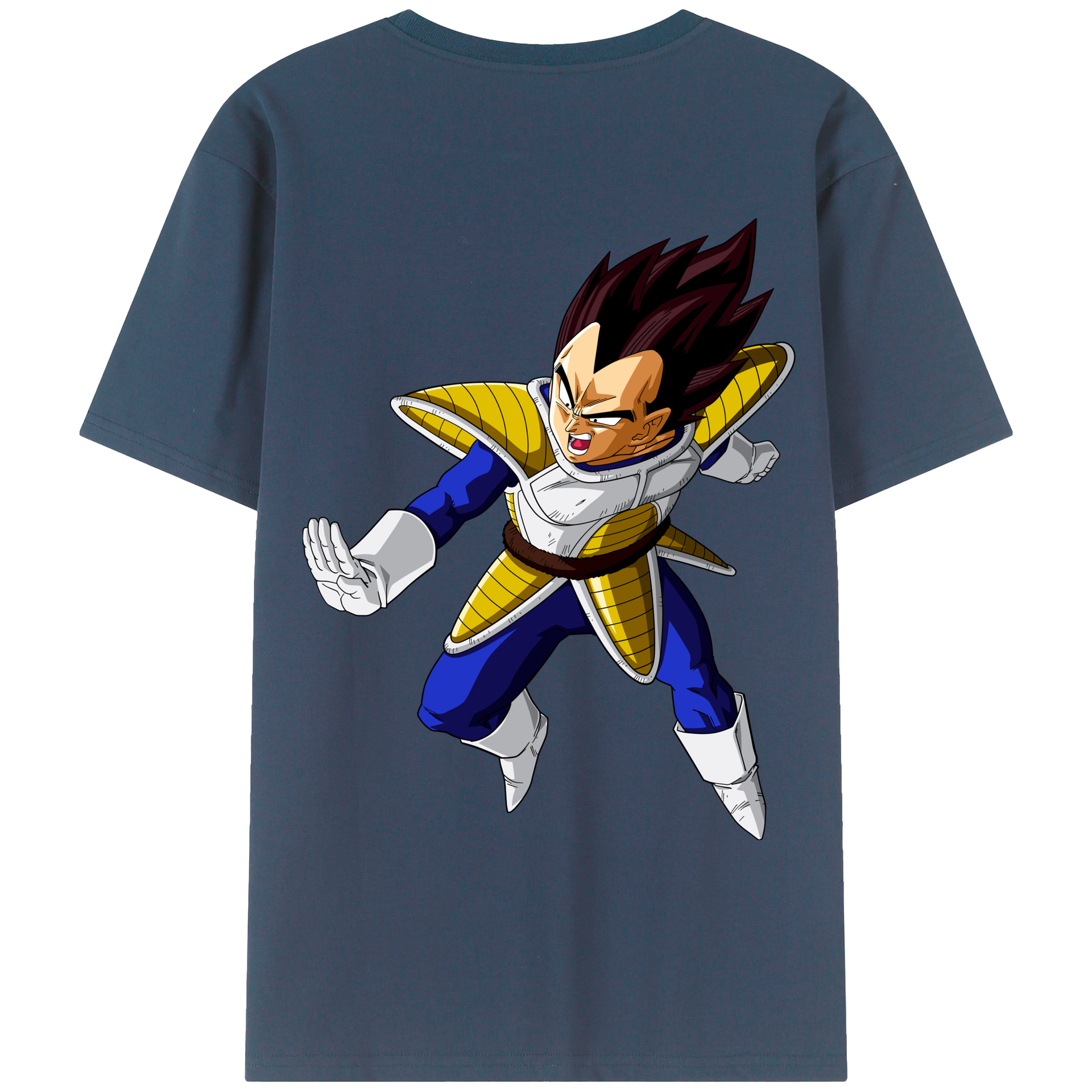 （画像用） ドラゴンボール ベジータ四世（Bejīta Yonsei）DRAGON BALL Vegeta IV レディース半袖Tシャツ(バックプリント)