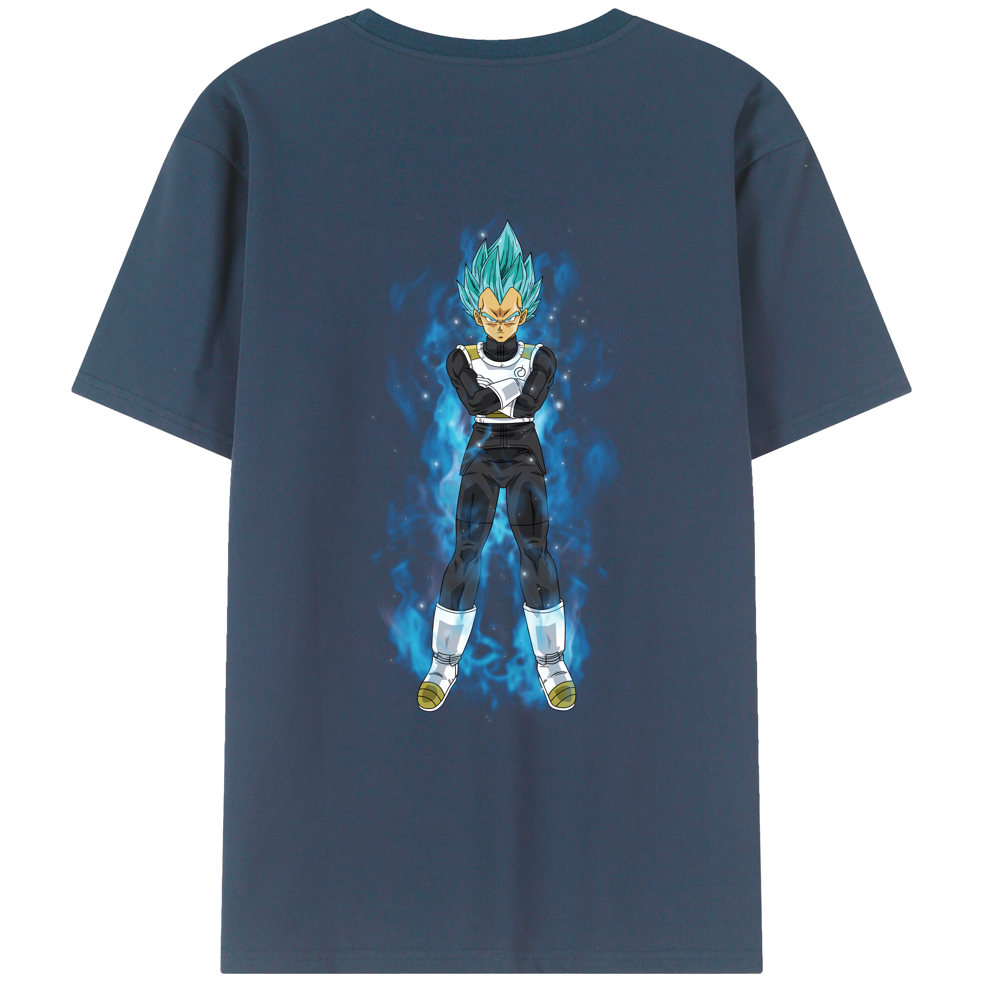 （画像用） ドラゴンボール ベジータ四世（Bejīta Yonsei）DRAGON BALL Vegeta IV レディース半袖Tシャツ(バックプリント)