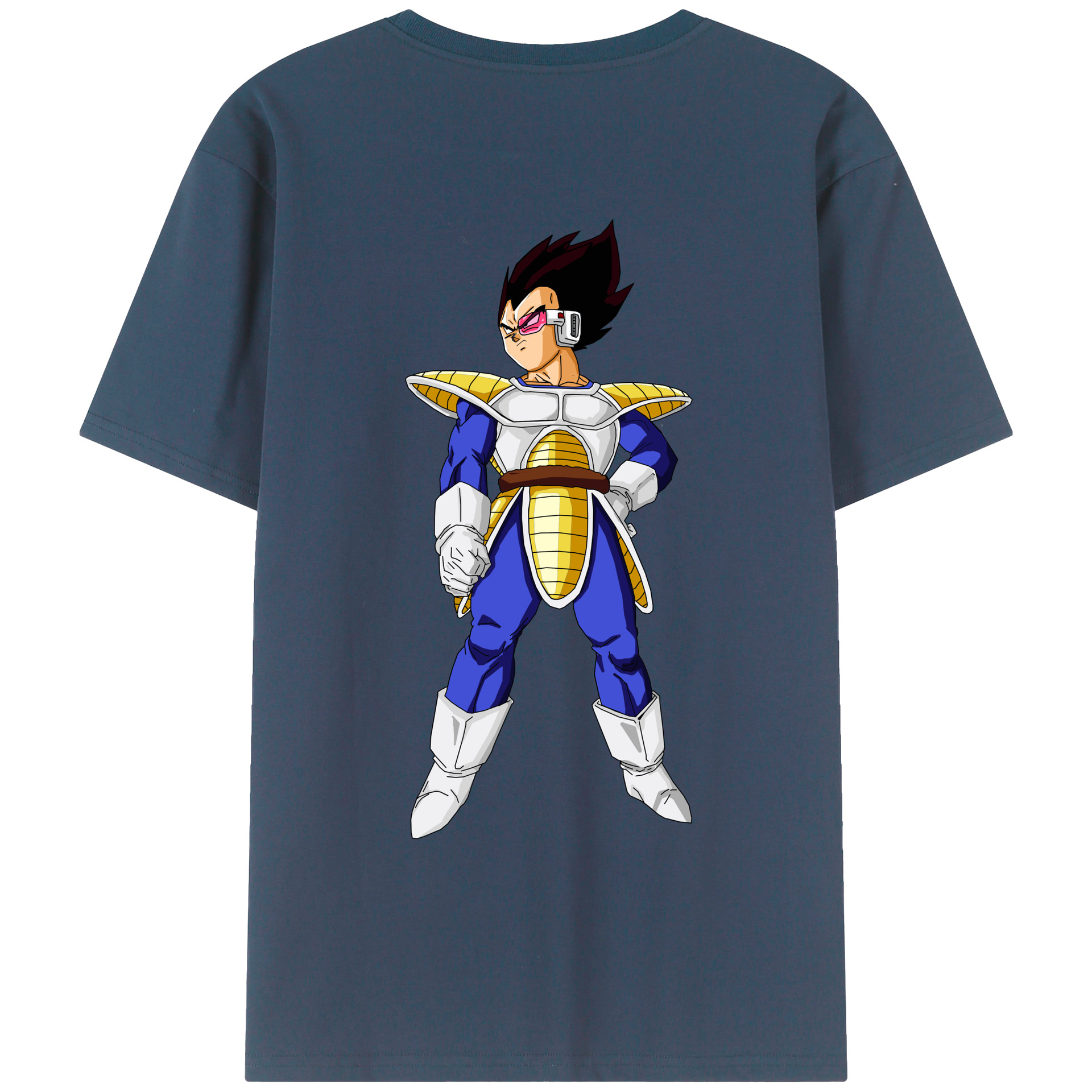 （画像用） ドラゴンボール ベジータ四世（Bejīta Yonsei）DRAGON BALL Vegeta IV レディース半袖Tシャツ(バックプリント)