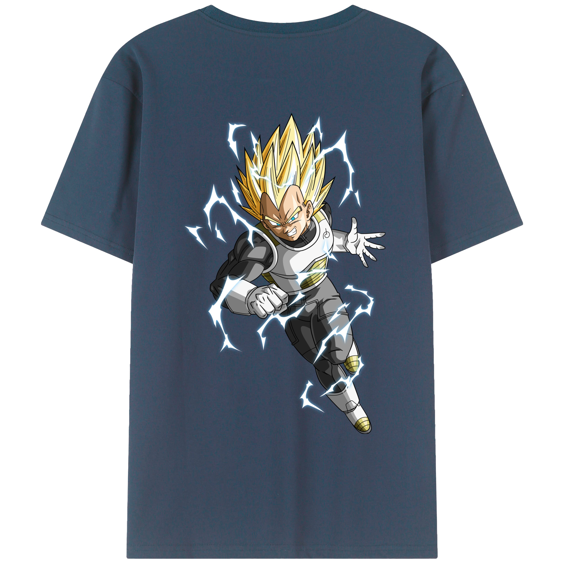 （画像用） ドラゴンボール ベジータ四世（Bejīta Yonsei）DRAGON BALL Vegeta IV レディース半袖Tシャツ(バックプリント)