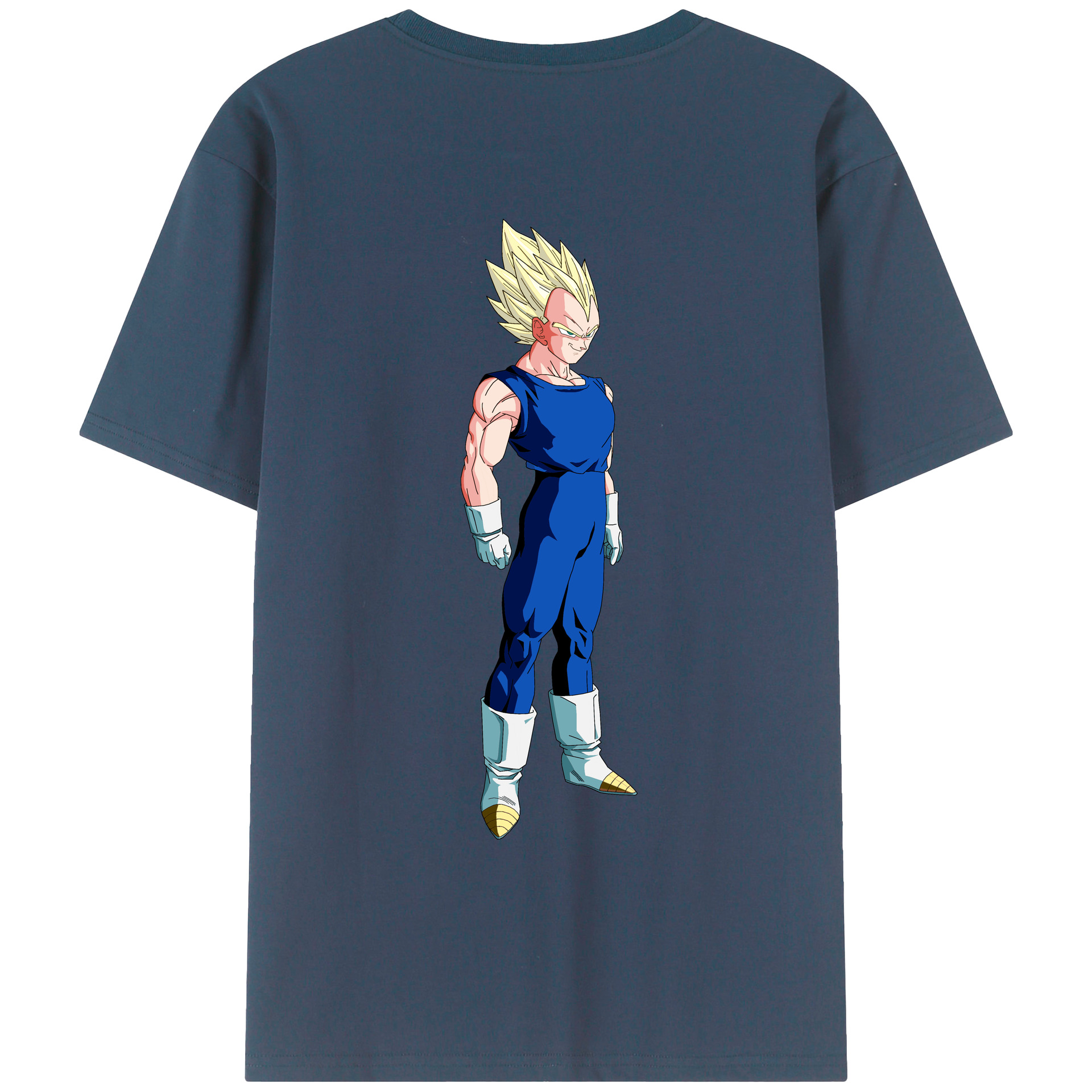 （画像用） ドラゴンボール ベジータ四世（Bejīta Yonsei）DRAGON BALL Vegeta IV レディース半袖Tシャツ(バックプリント)