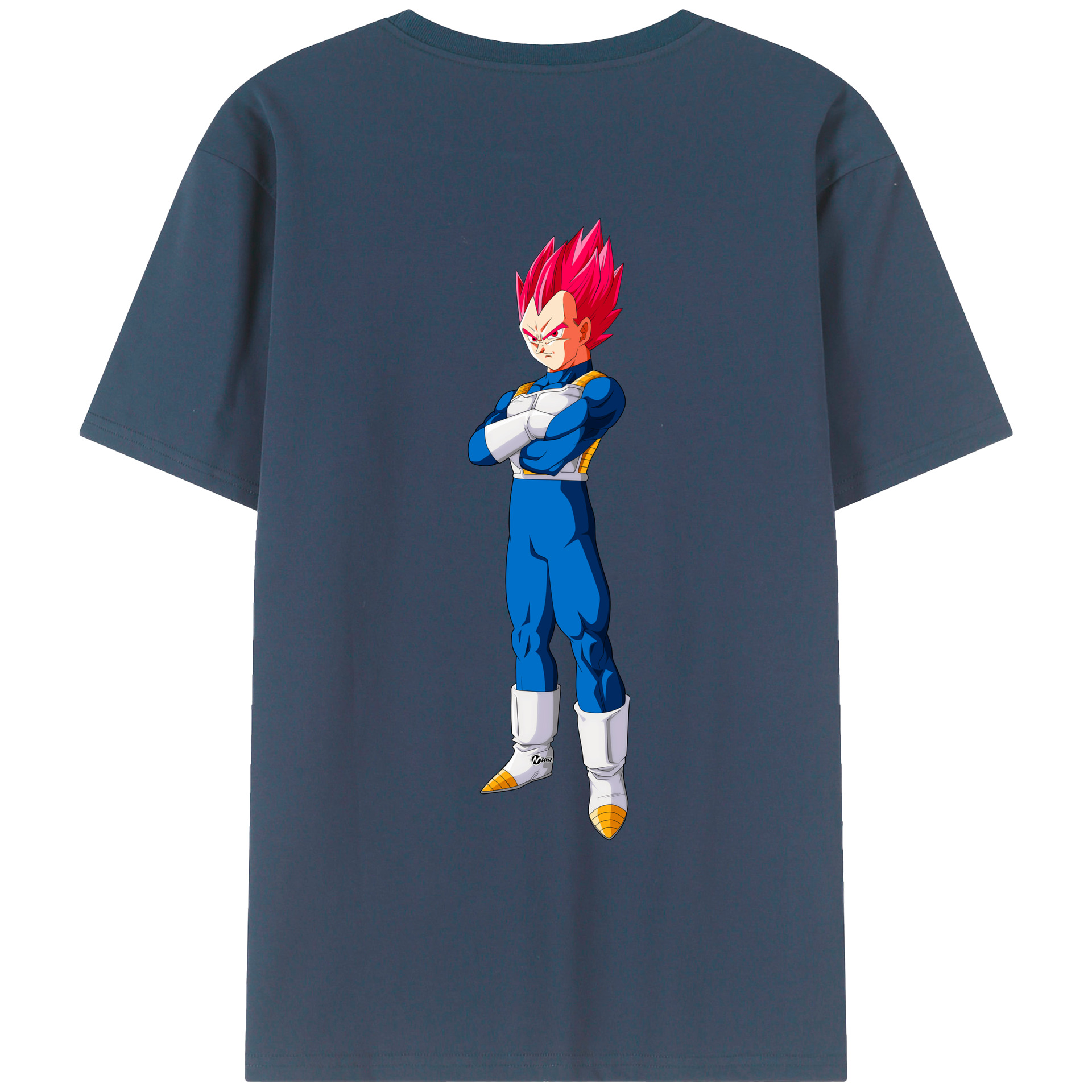 （画像用） ドラゴンボール ベジータ四世（Bejīta Yonsei）DRAGON BALL Vegeta IV レディース半袖Tシャツ(バックプリント)