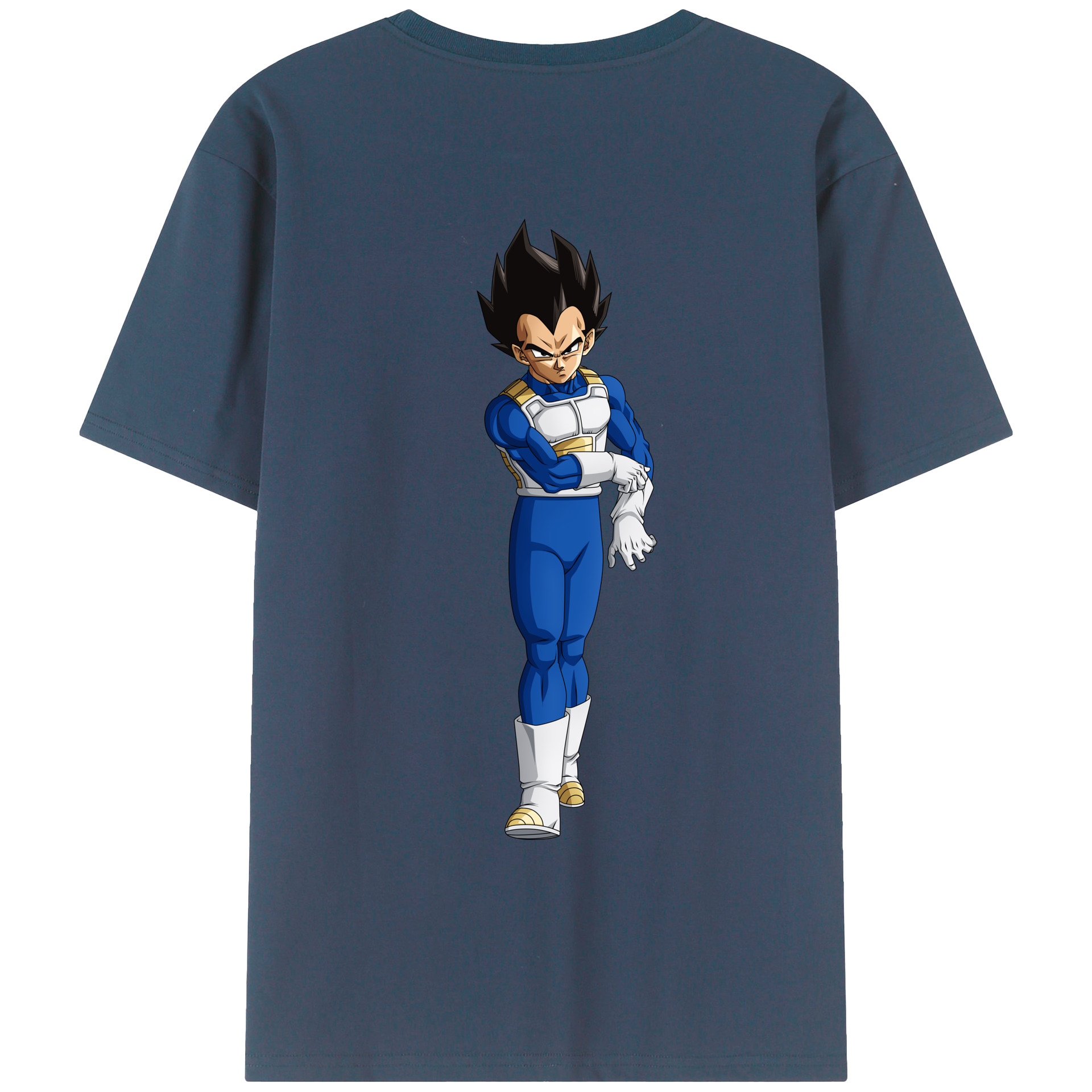 （画像用） ドラゴンボール ベジータ四世（Bejīta Yonsei）DRAGON BALL Vegeta IV レディース半袖Tシャツ(バックプリント)