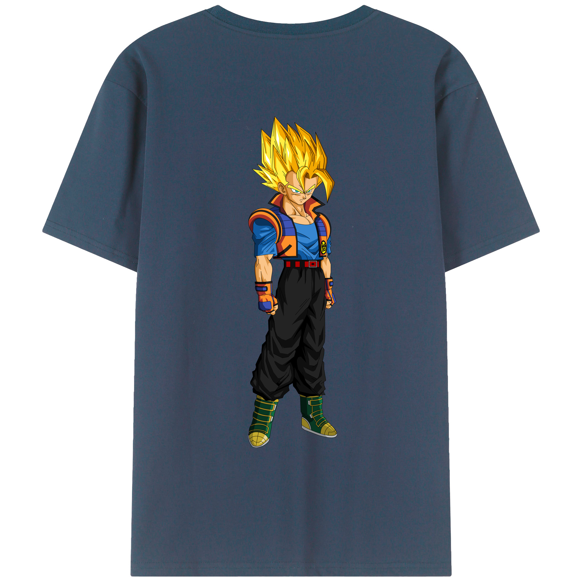 （画像用） ドラゴンボール ベジータ四世（Bejīta Yonsei）DRAGON BALL Vegeta IV レディース半袖Tシャツ(バックプリント)