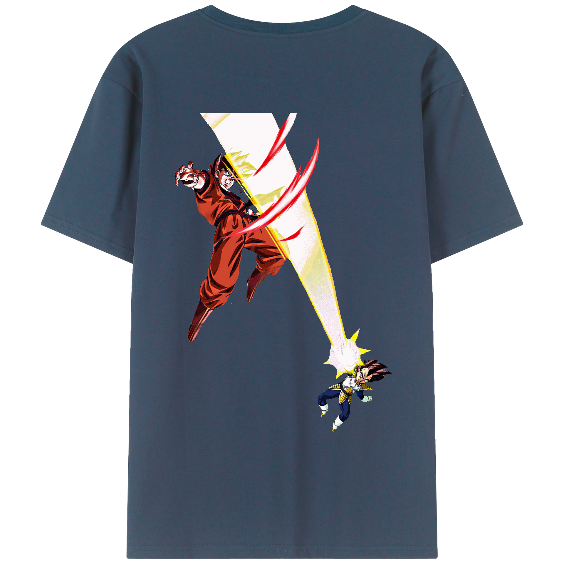 （画像用） ドラゴンボール ベジータ四世（Bejīta Yonsei）DRAGON BALL Vegeta IV レディース半袖Tシャツ(バックプリント)