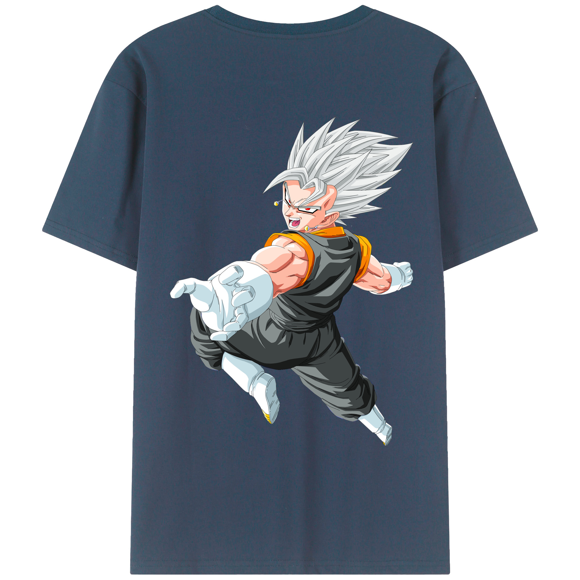 （画像用） ドラゴンボール ベジータ四世（Bejīta Yonsei）DRAGON BALL Vegeta IV レディース半袖Tシャツ(バックプリント)