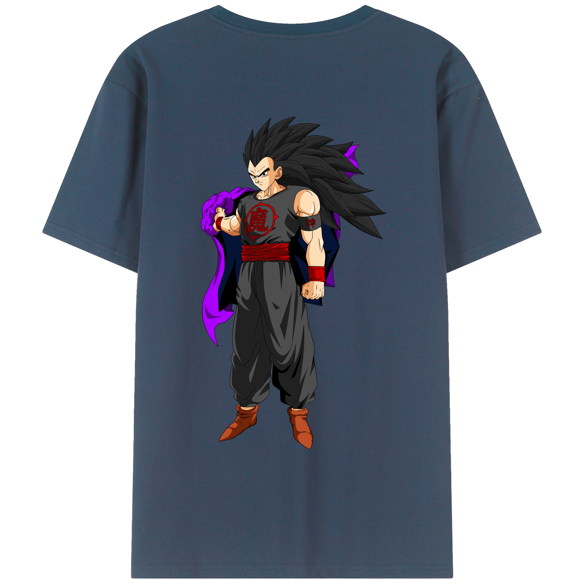 （画像用） ドラゴンボール ベジータ四世（Bejīta Yonsei）DRAGON BALL Vegeta IV レディース半袖Tシャツ(バックプリント)