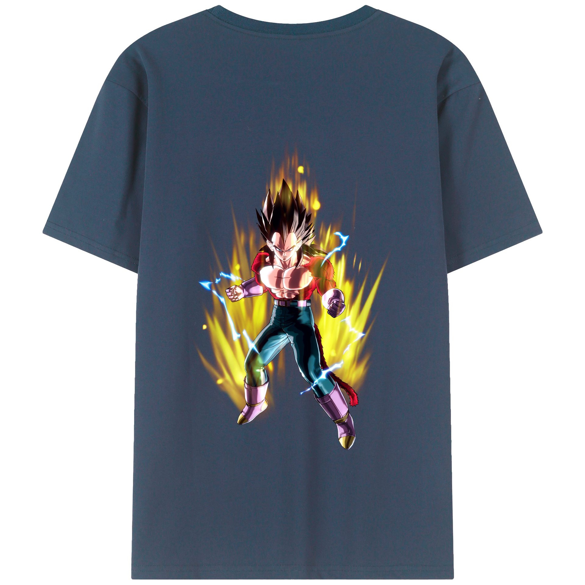 （画像用） ドラゴンボール ベジータ四世（Bejīta Yonsei）DRAGON BALL Vegeta IV レディース半袖Tシャツ(バックプリント)