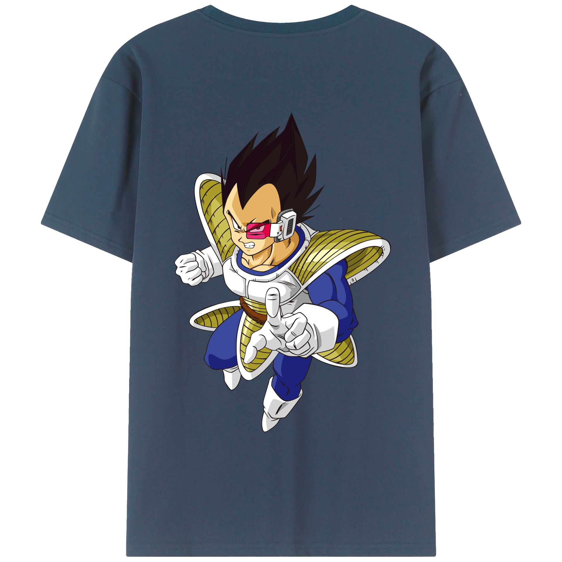 （画像用） ドラゴンボール ベジータ四世（Bejīta Yonsei）DRAGON BALL Vegeta IV レディース半袖Tシャツ(バックプリント)