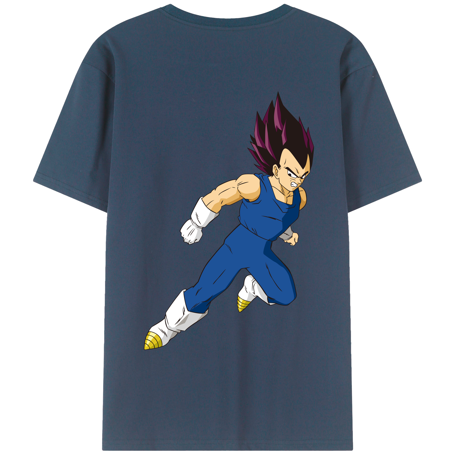（画像用） ドラゴンボール ベジータ四世（Bejīta Yonsei）DRAGON BALL Vegeta IV レディース半袖Tシャツ(バックプリント)