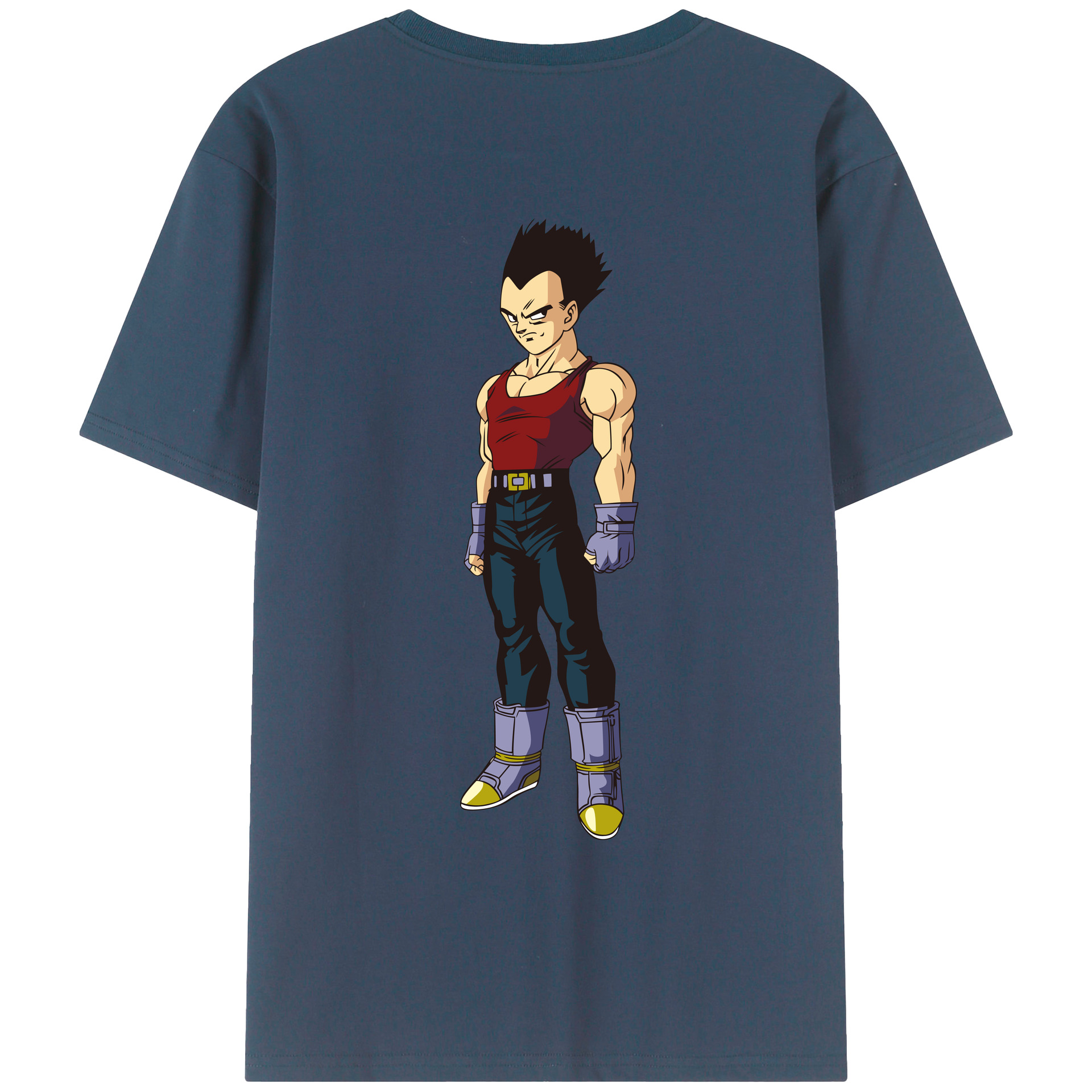 （画像用） ドラゴンボール ベジータ四世（Bejīta Yonsei）DRAGON BALL Vegeta IV レディース半袖Tシャツ(バックプリント)