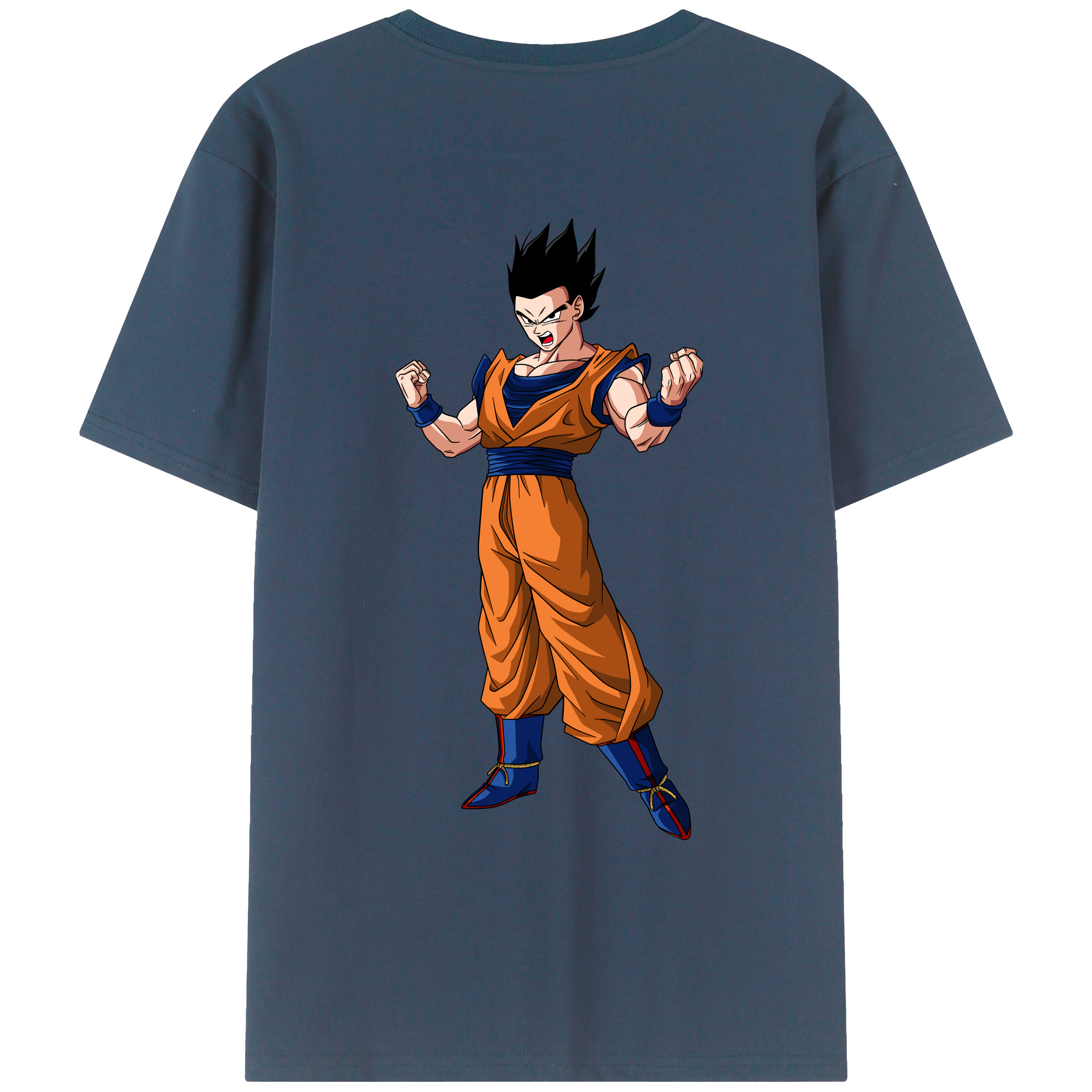 （画像用） ドラゴンボール 孫 悟飯（そんごはん）DRAGON BALL Son Gohan レディース半袖Tシャツ(バックプリント)