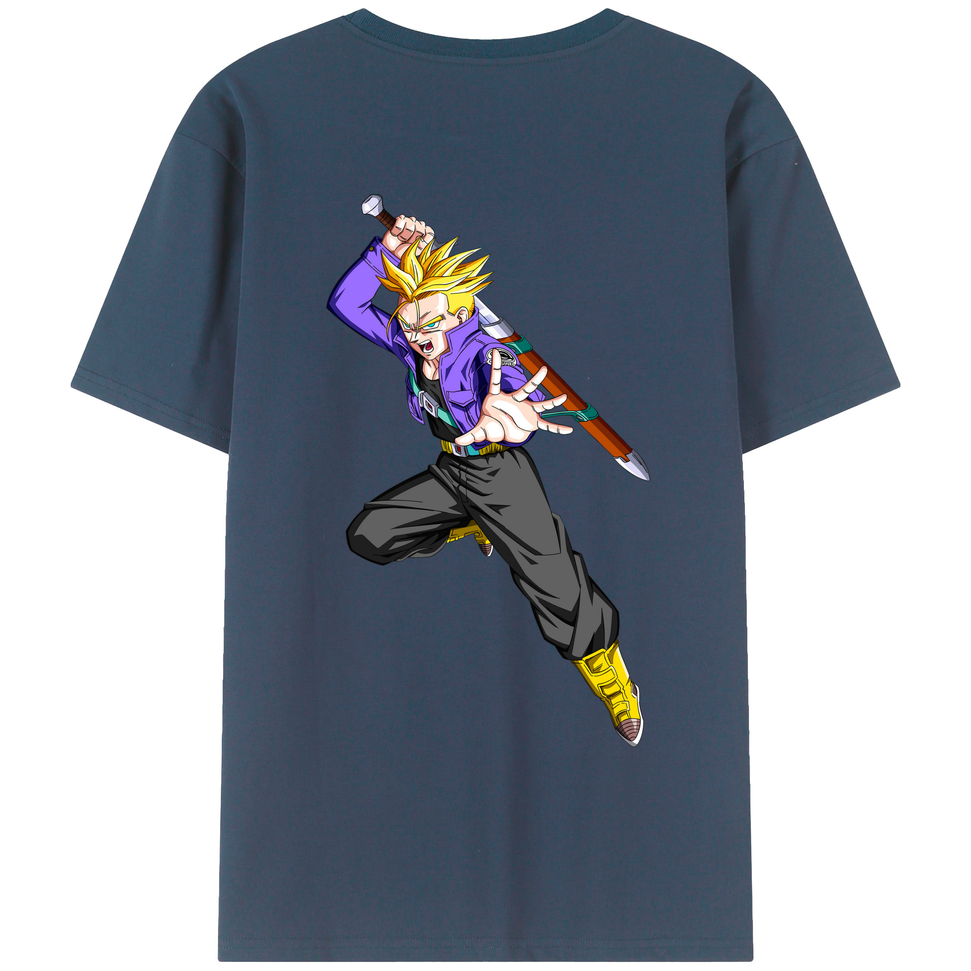 （画像用） ドラゴンボール トランクス（Torankusu）DRAGON BALL Trunks レディース半袖Tシャツ(バックプリント)