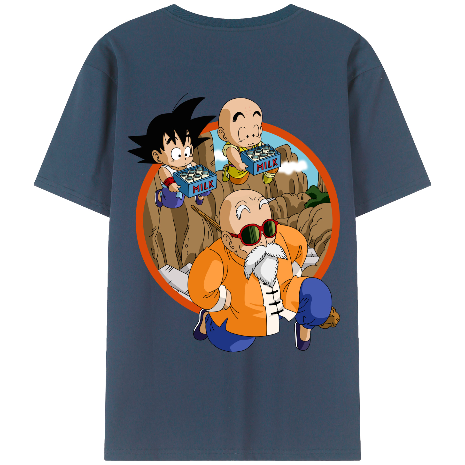 （画像用） ドラゴンボール 亀仙人（かめせんにん） DRAGON BALL Master Roshi Kame Sennin レディース半袖Tシャツ(バックプリント)