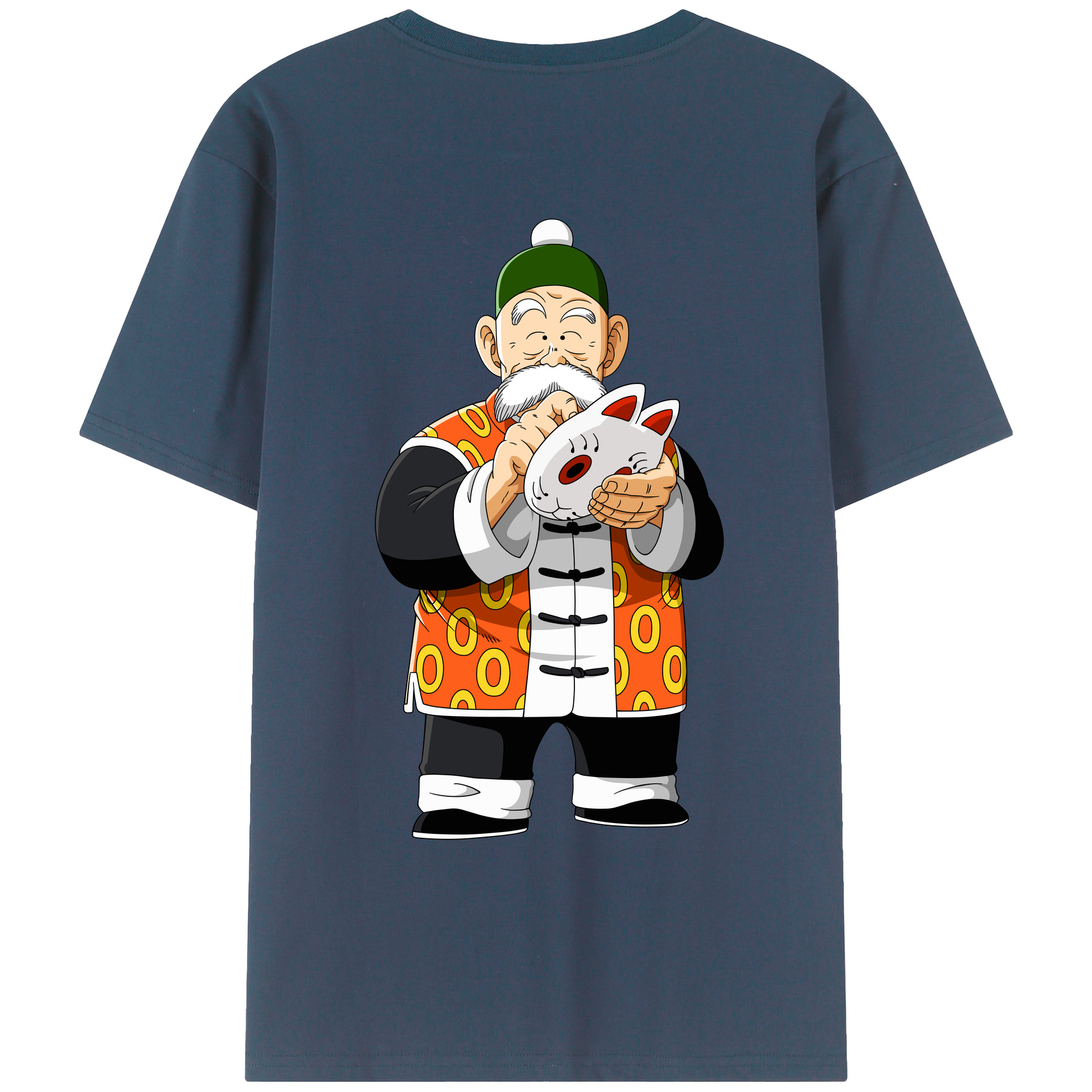 （画像用） ドラゴンボール 亀仙人（かめせんにん） DRAGON BALL Master Roshi Kame Sennin レディース半袖Tシャツ(バックプリント)