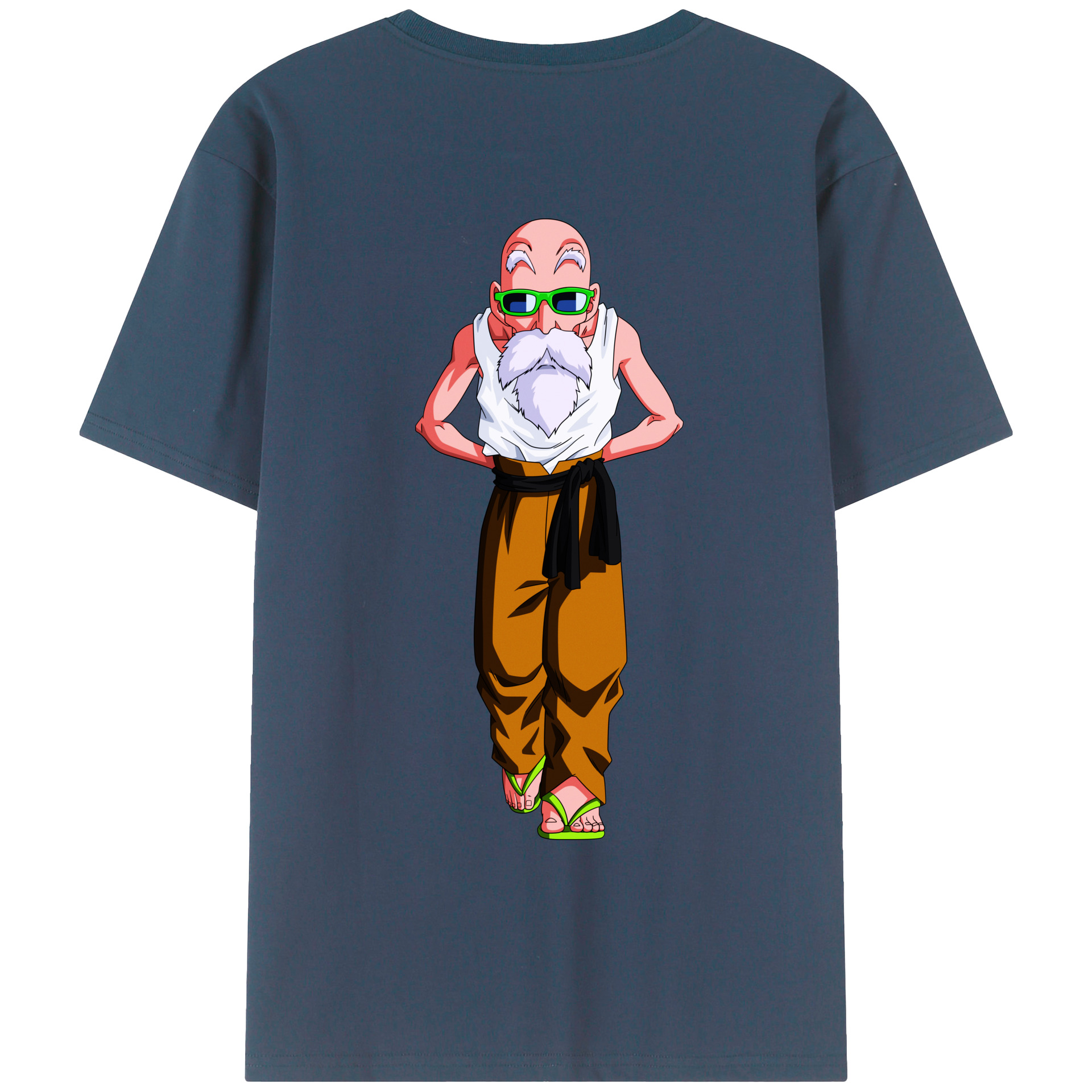 （画像用） ドラゴンボール 亀仙人（かめせんにん） DRAGON BALL Master Roshi Kame Sennin レディース半袖Tシャツ(バックプリント)