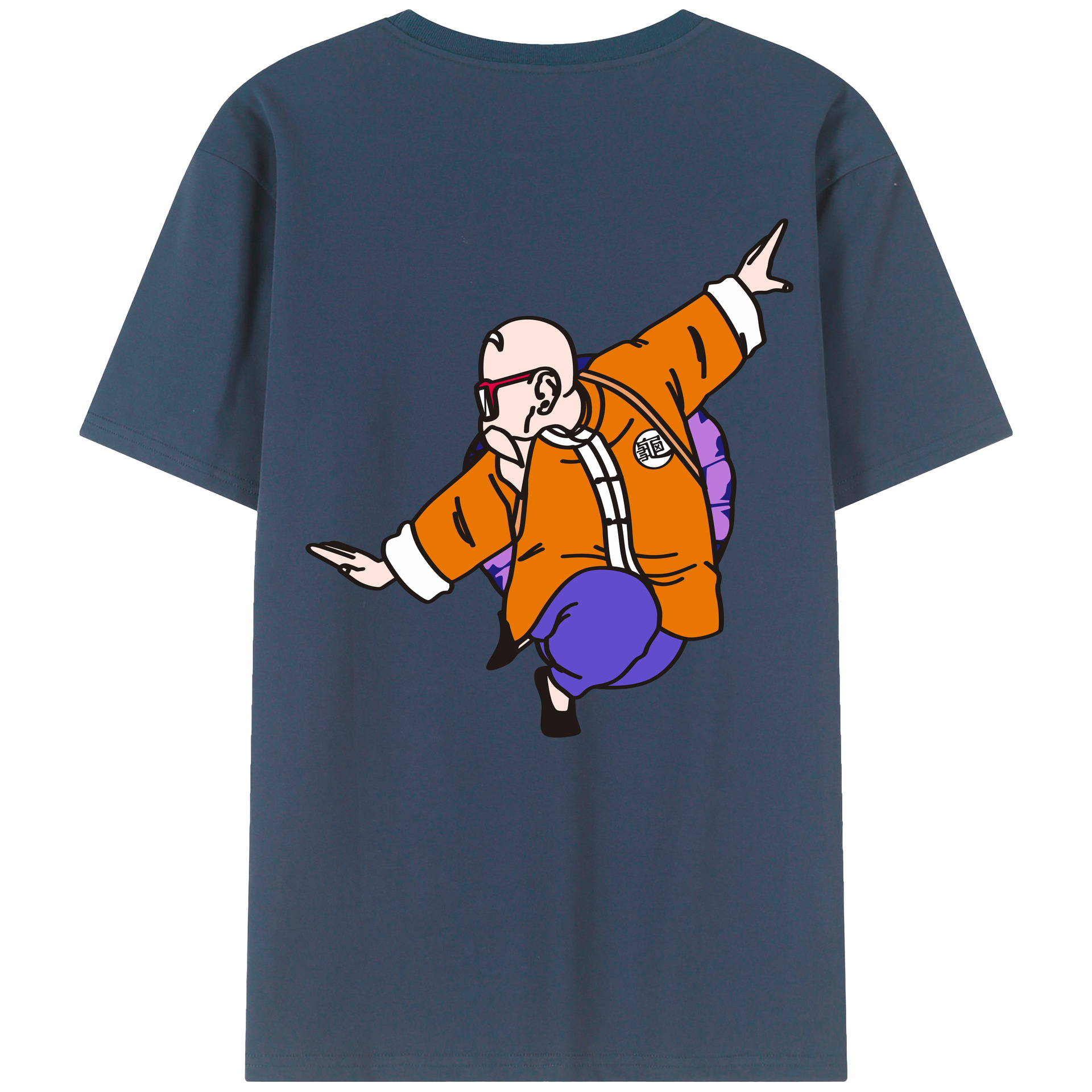 （画像用） ドラゴンボール 亀仙人（かめせんにん） DRAGON BALL Master Roshi Kame Sennin レディース半袖Tシャツ(バックプリント)