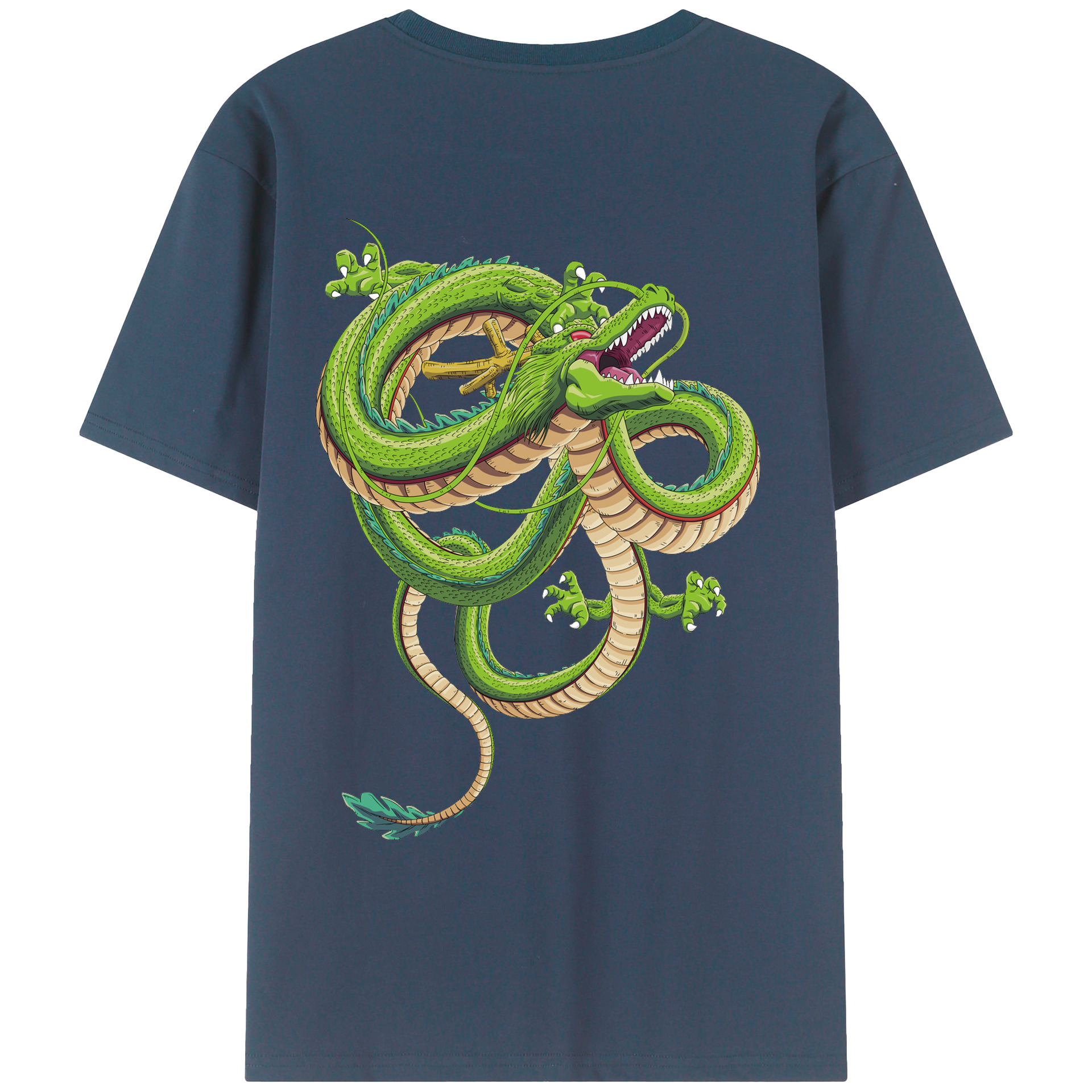 （画像用） ドラゴンボール 神龍 シェンロン DRAGON BALL Shenron レディース半袖Tシャツ(バックプリント)