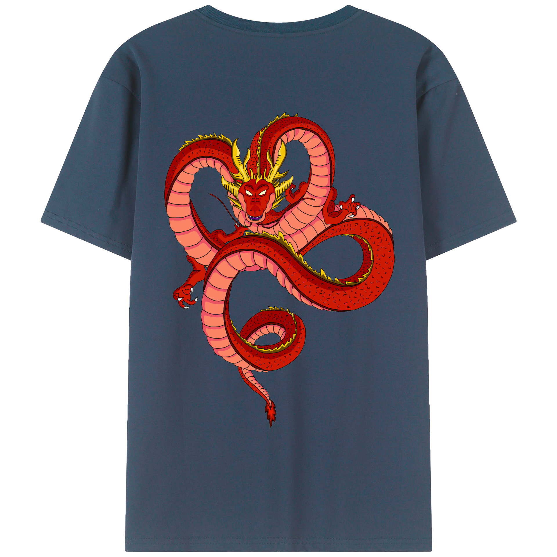 （画像用） ドラゴンボール 神龍 シェンロン DRAGON BALL Shenron レディース半袖Tシャツ(バックプリント)