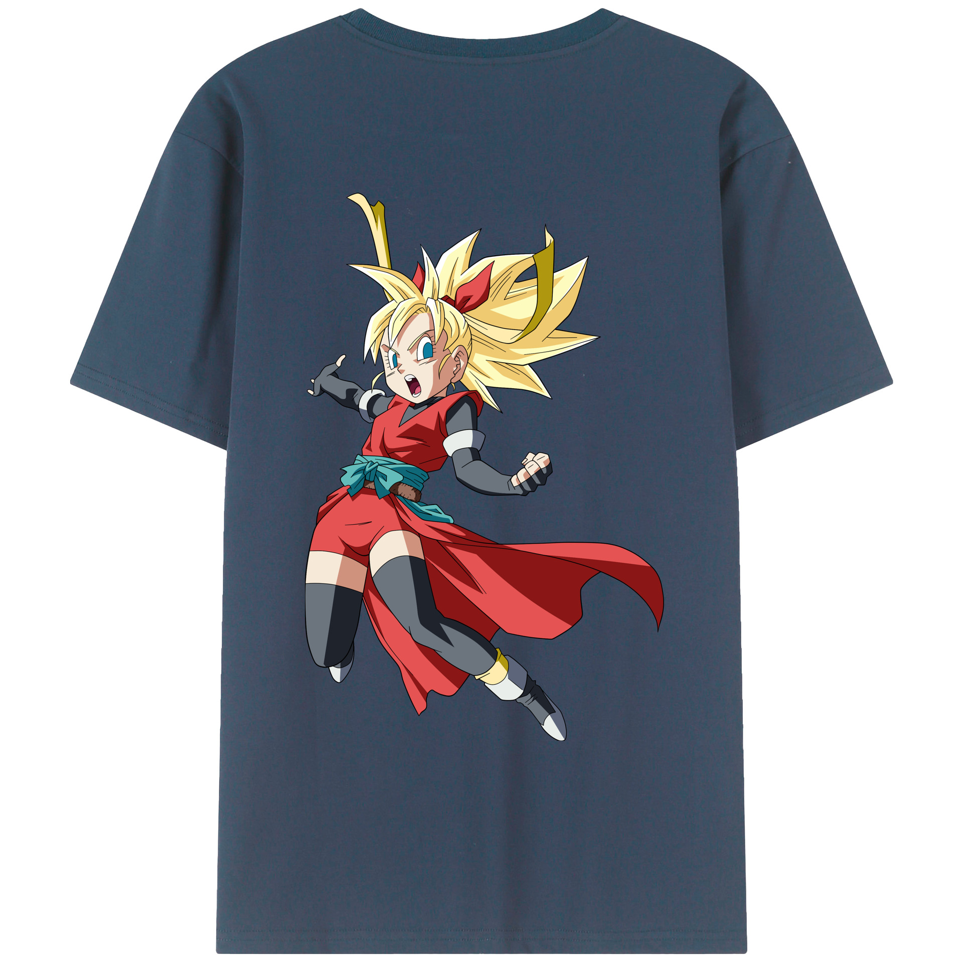 （画像用） ドラゴンボール カリフラ DRAGON BALL Caulifla レディース半袖Tシャツ(バックプリント)