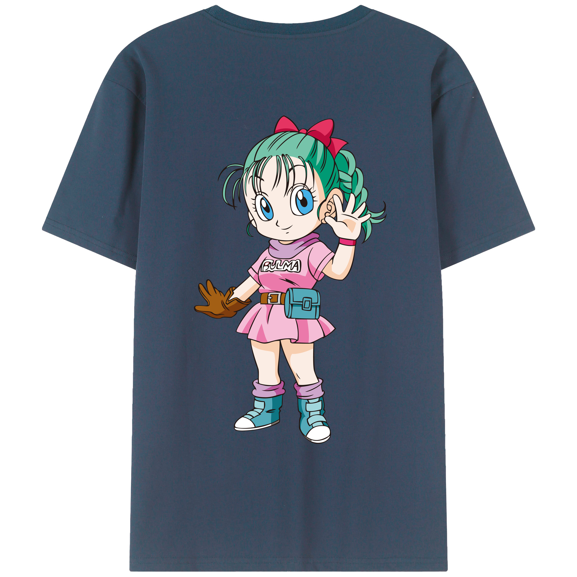（画像用） ドラゴンボール ブルマ DRAGON BALL Bulma レディース半袖Tシャツ(バックプリント)