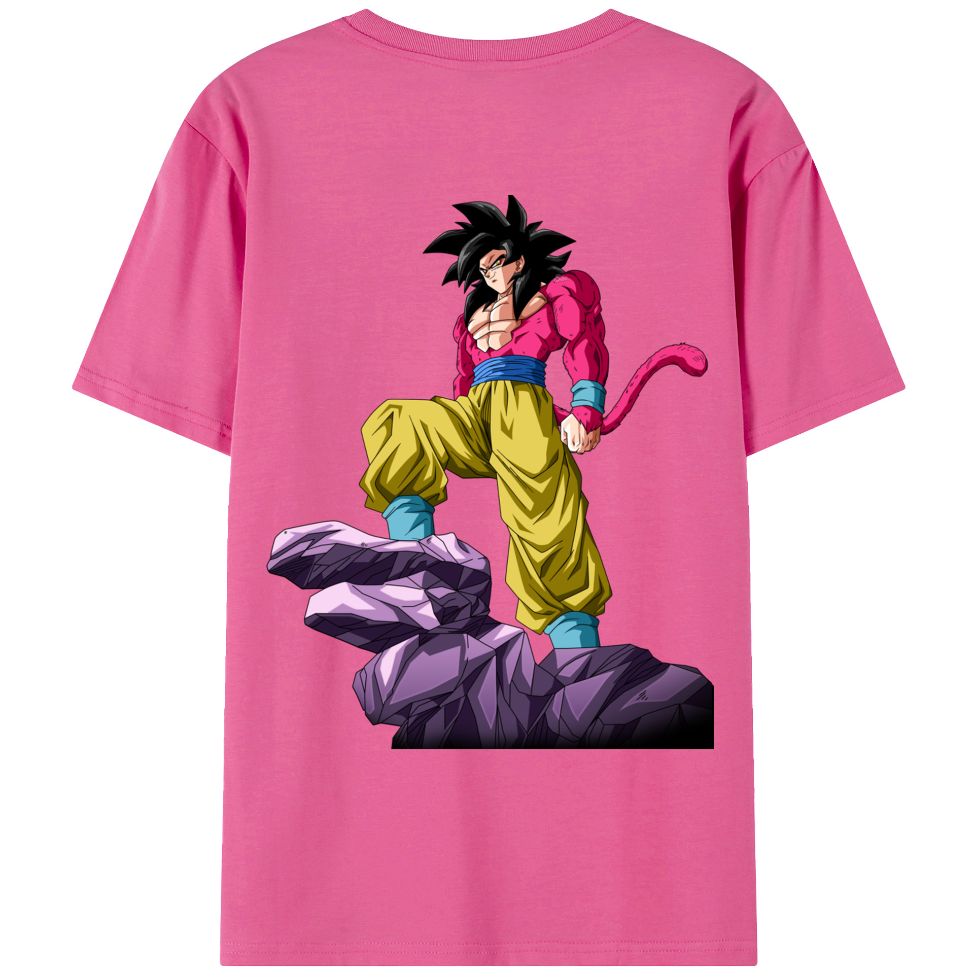 （画像用） ドラゴンボール 孫悟空（そん ごくう）Son Goku カカロット DRAGON BALL Kakarotto レディース半袖Tシャツ(バックプリント)