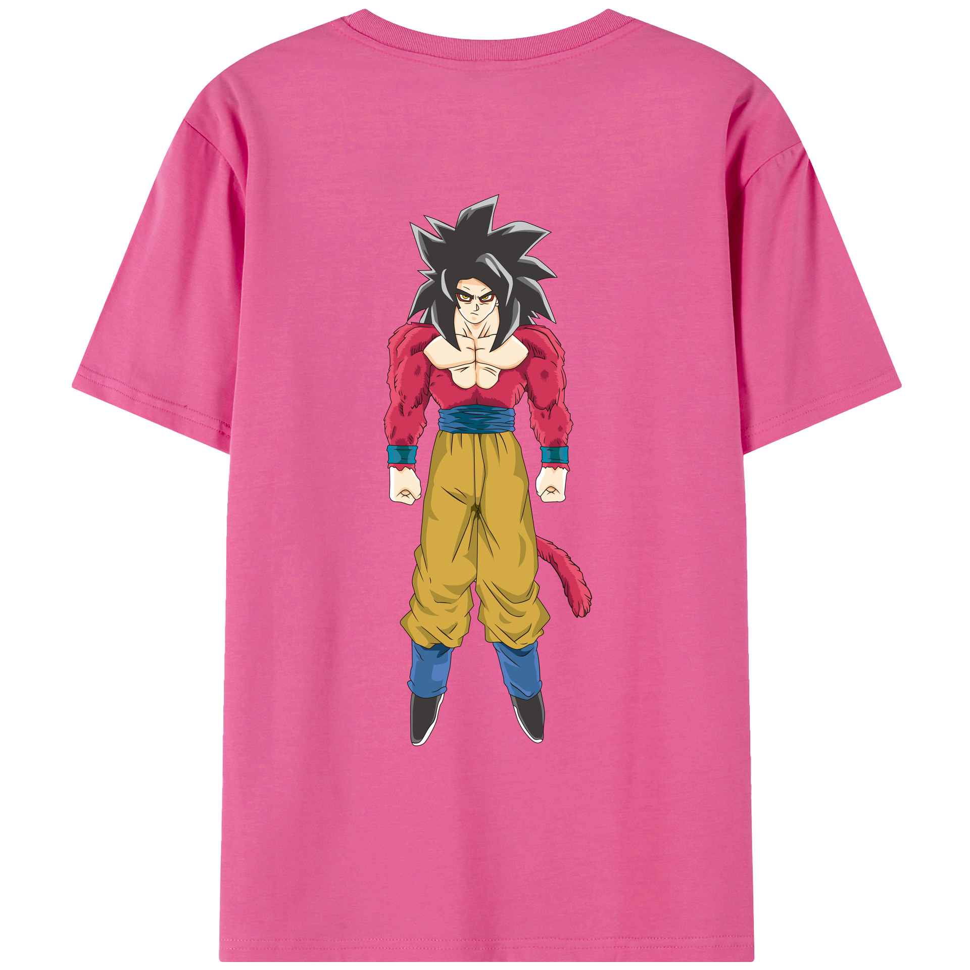 （画像用） ドラゴンボール 孫悟空（そん ごくう）Son Goku カカロット DRAGON BALL Kakarotto レディース半袖Tシャツ(バックプリント)