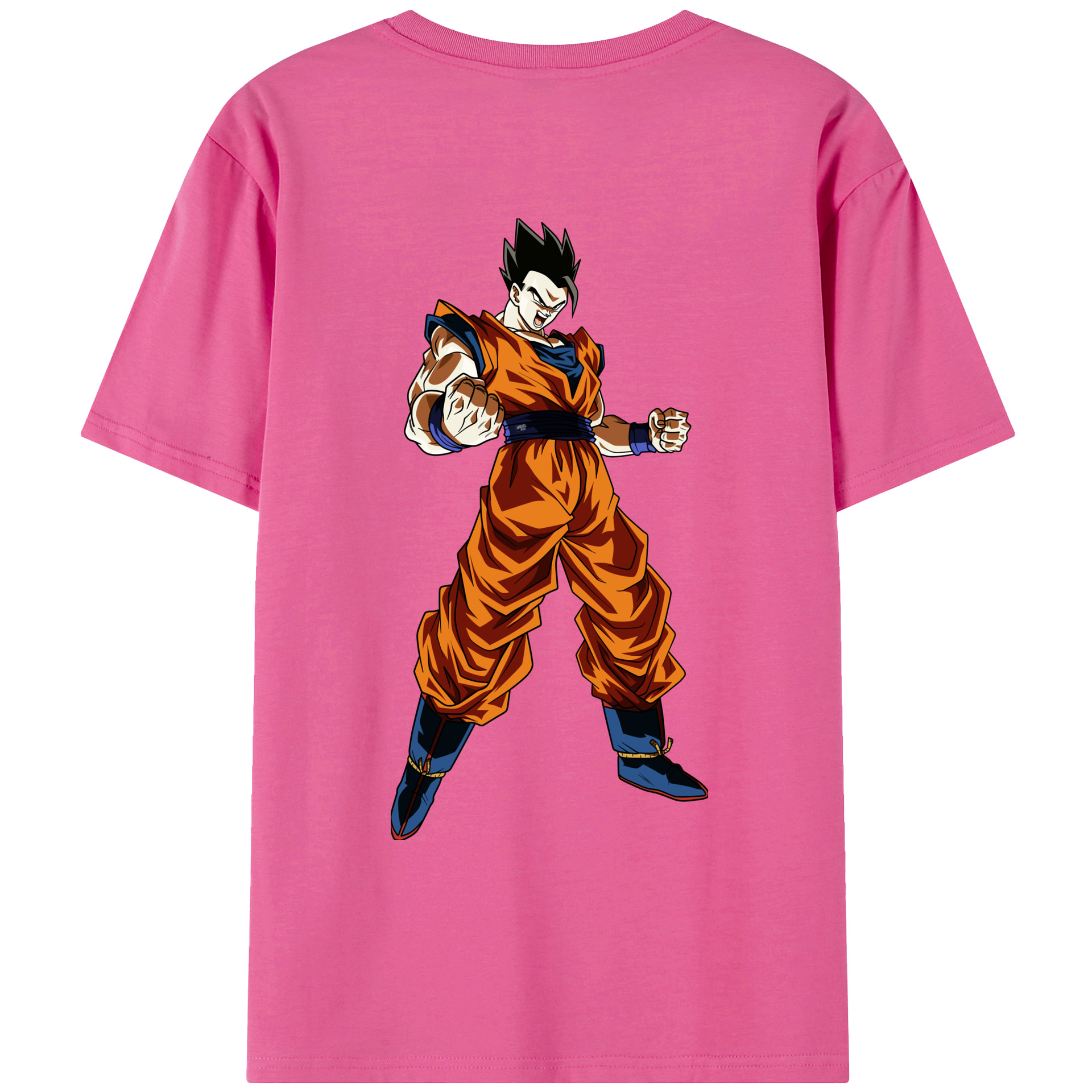 （画像用） ドラゴンボール 孫 悟飯（そんごはん）DRAGON BALL Son Gohan レディース半袖Tシャツ(バックプリント)